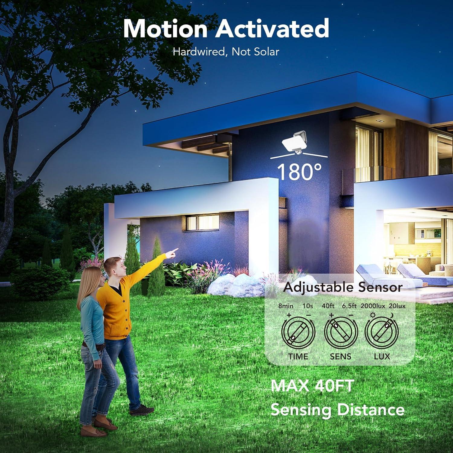 Luces de Inundación LED OREiN 35W 3500LM con Sensor de Movimiento