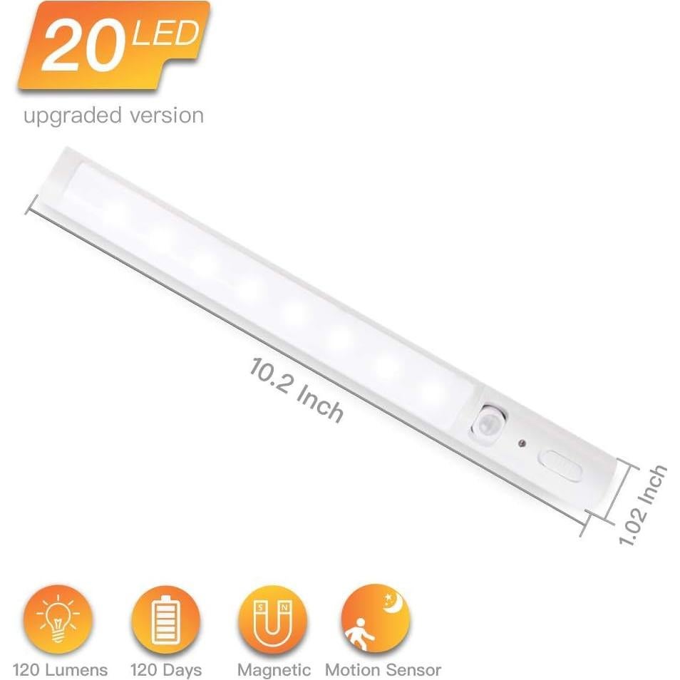 Luz LED Inalámbrica con Sensor de Movimiento CALIONLTD - 2 Paquete