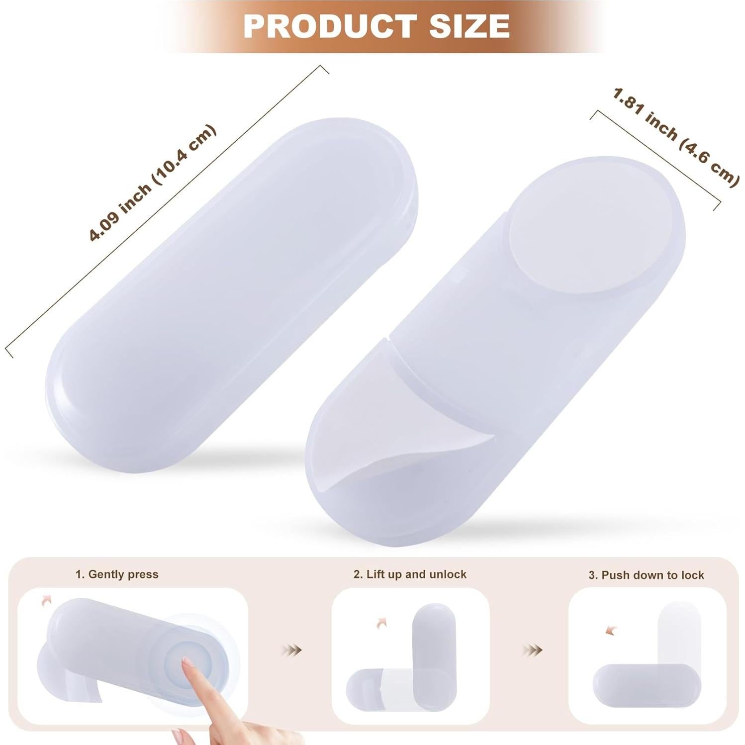 Cerraduras de Seguridad para Gabinetes TenLaitech - 6 Piezas