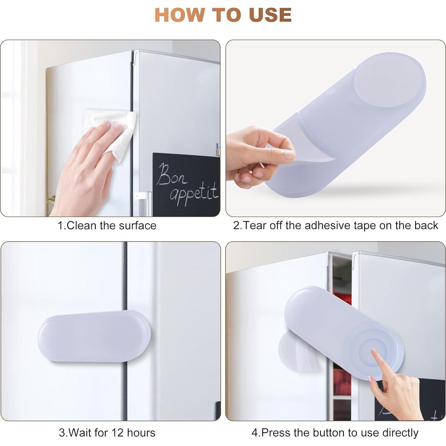 Cerraduras de Seguridad para Gabinetes TenLaitech - 6 Piezas