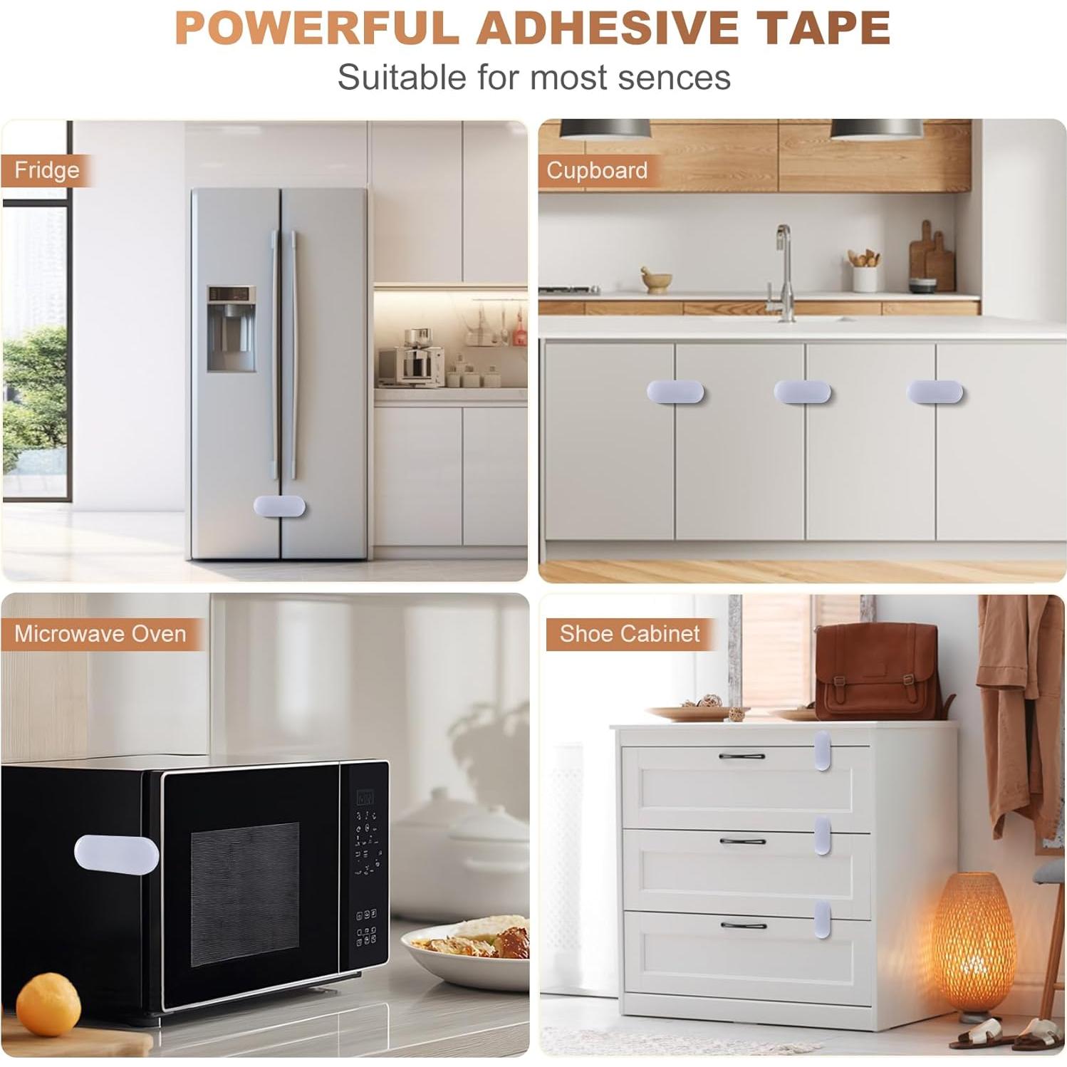 Cerraduras de Seguridad para Gabinetes TenLaitech - 6 Piezas