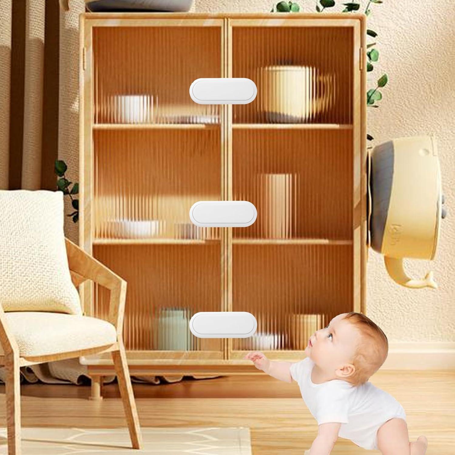 Cerraduras de Gabinete Fursafe&Q para Bebés 4Pack Seguridad Infantil