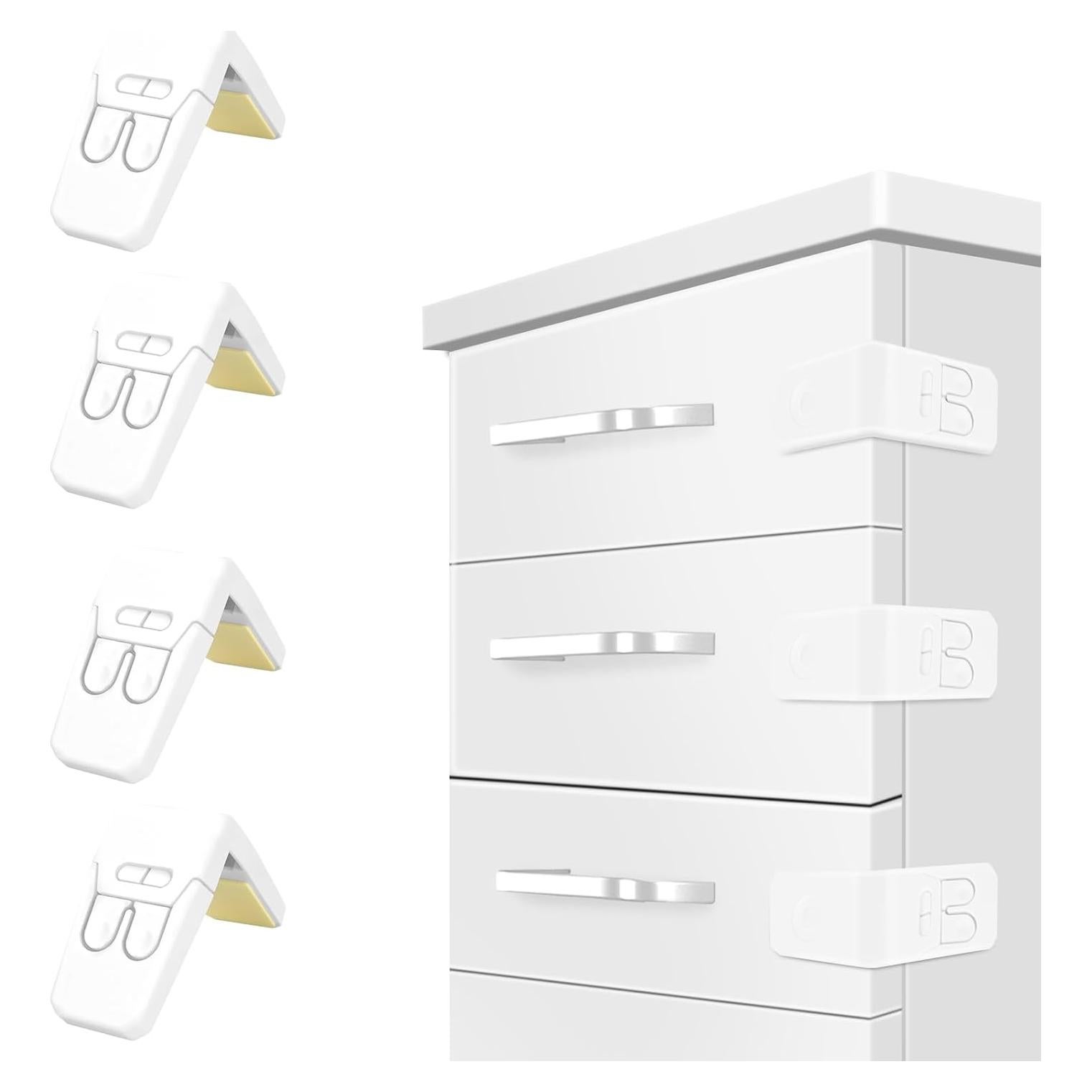 Cerraduras de Gabinete FYY para Bebés - Paquete de 4 Unidades