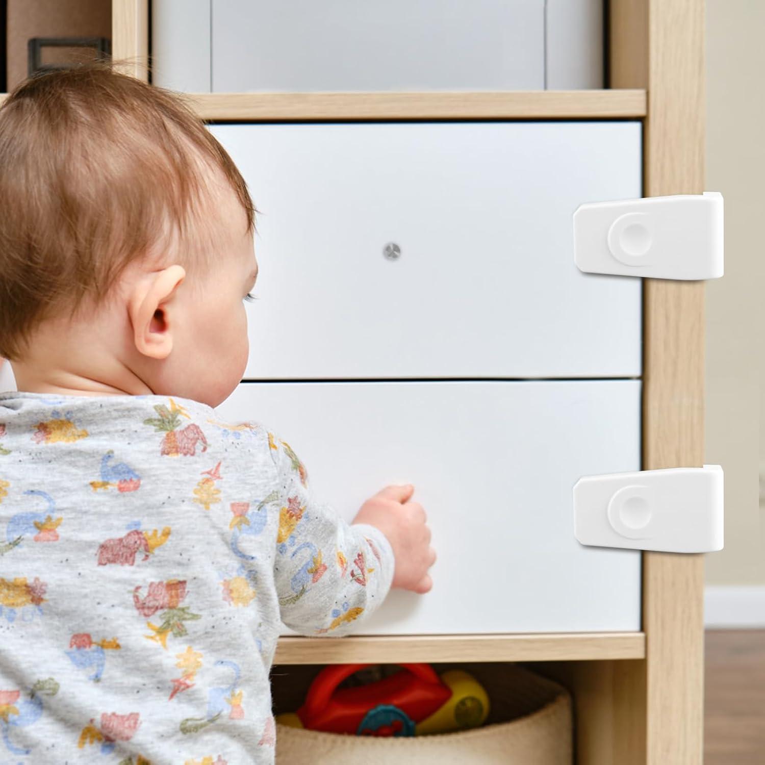 Cerraduras de Gabinete FYY para Bebés - Paquete de 4 Unidades