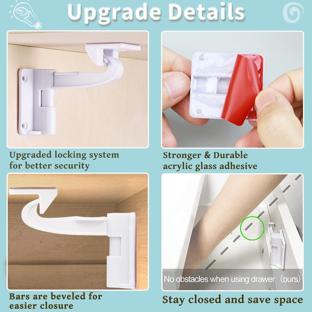 Candados de Seguridad Baitiny para Gabinetes Invisibles - Paquete de 12