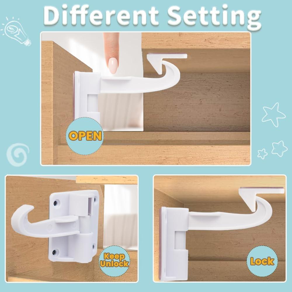 Candados de Seguridad Baitiny para Gabinetes Invisibles - Paquete de 12