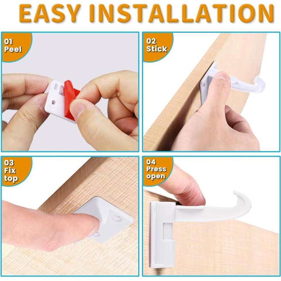 Candados de Seguridad Baitiny para Gabinetes Invisibles - Paquete de 12