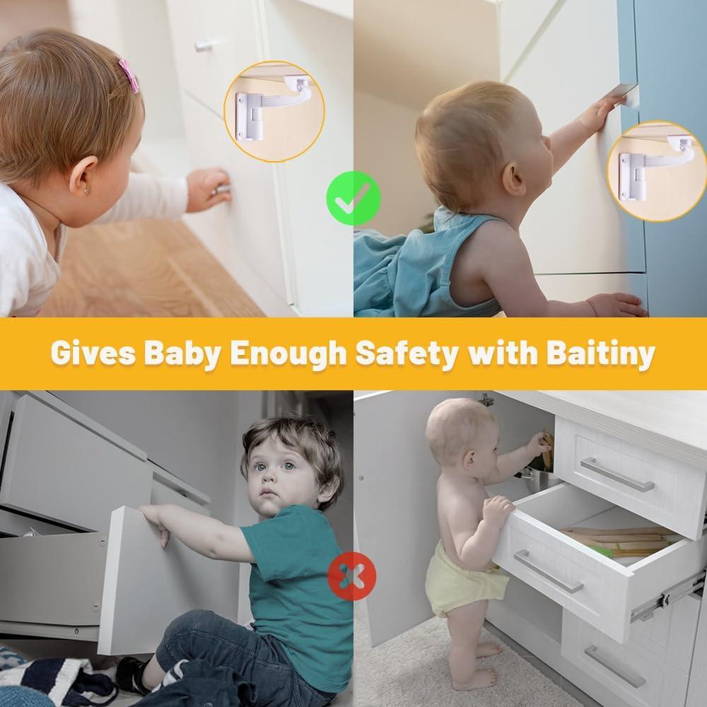 Candados de Seguridad Baitiny para Gabinetes Invisibles - Paquete de 12