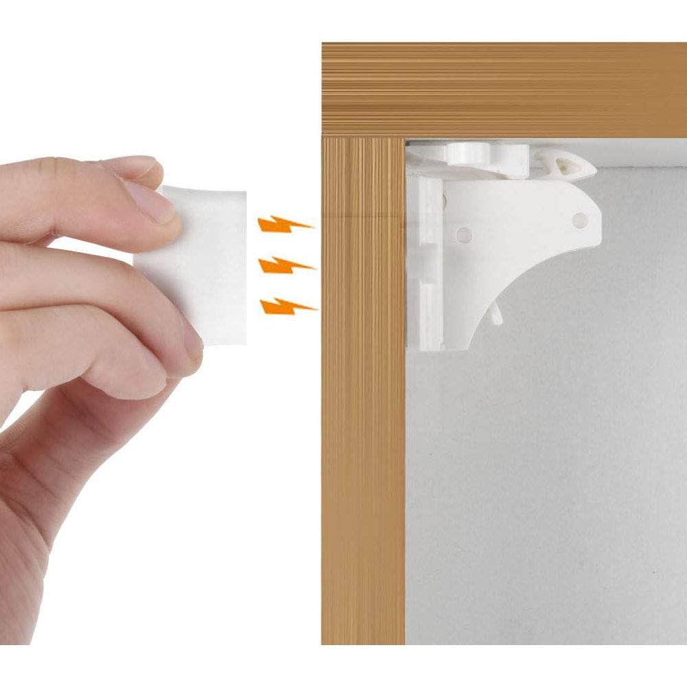 Cerraduras Magnéticas Adhesivas Vmaisi para Bebés - 8 Unidades