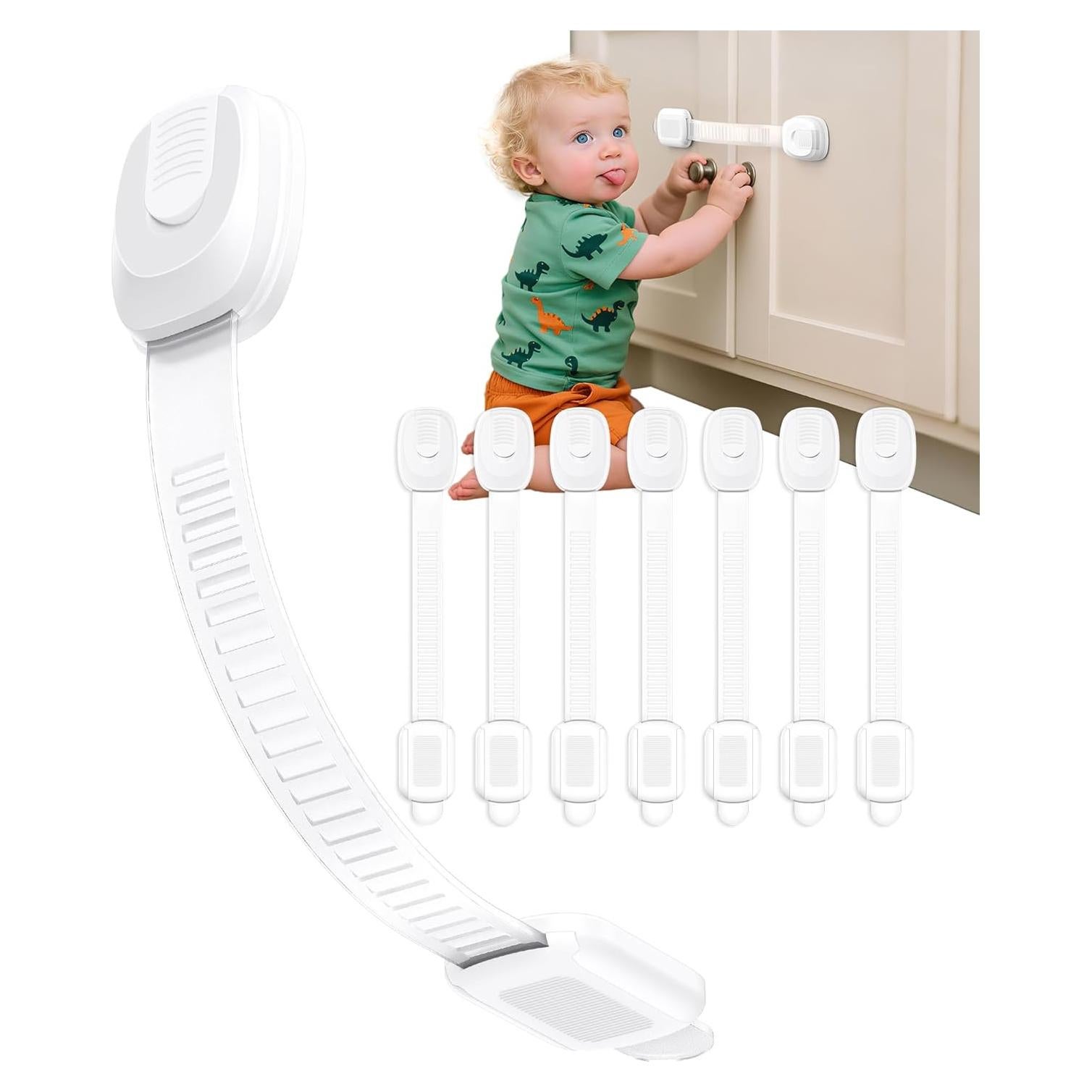 Cerraduras de Gabinete Infinno 8 Pack Seguridad Niños Adhesivas