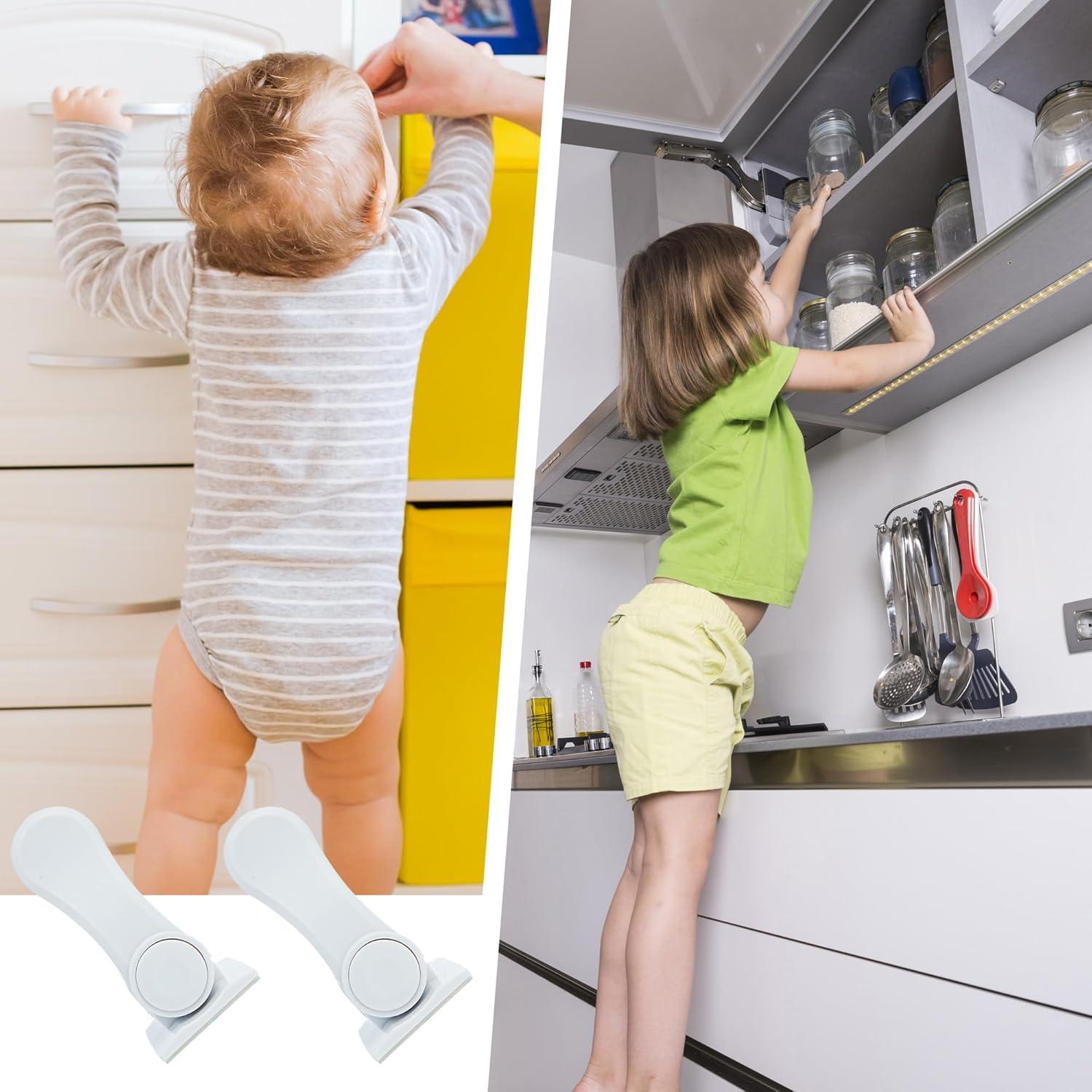 Cerraduras de Manija de Puerta a Prueba de Niños Lufengxin - Paquete de 6