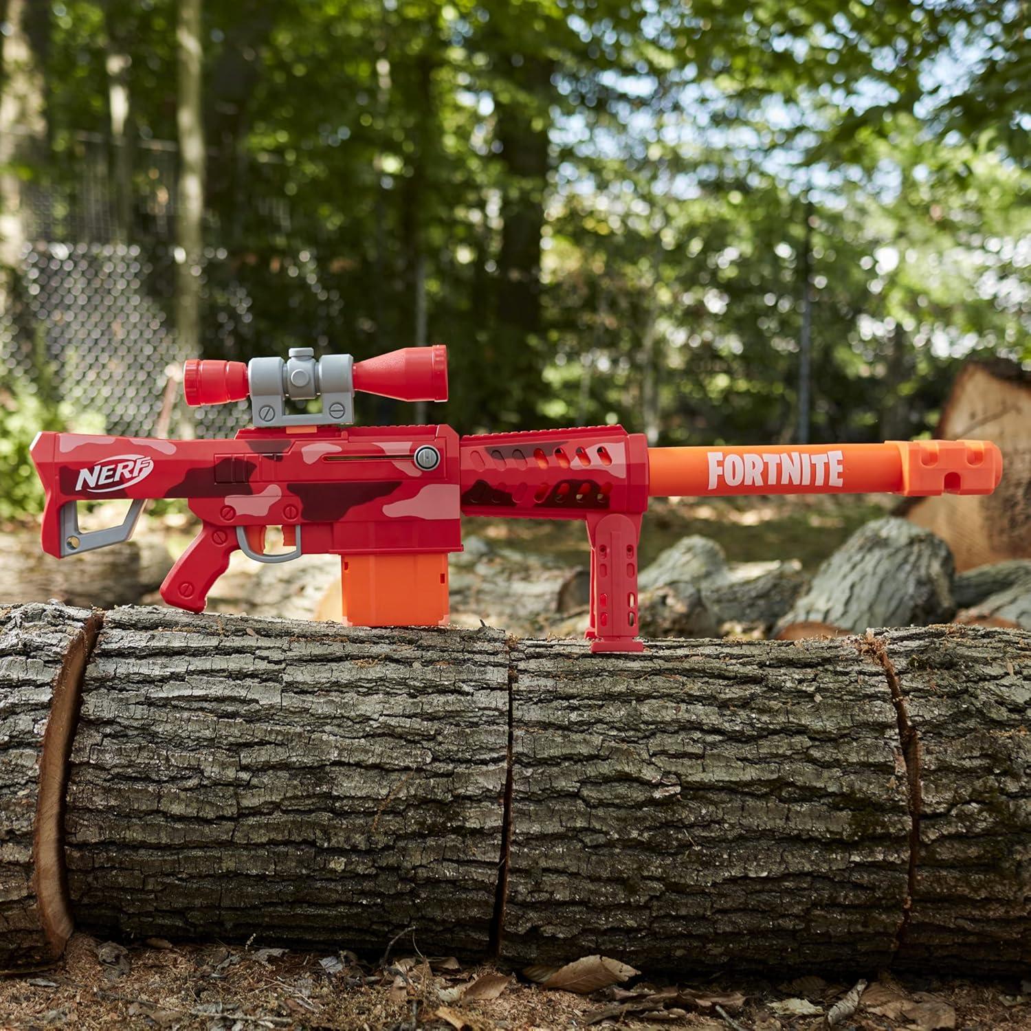 Blaster Nerf Fortnite Heavy SR 1.1m con 6 Dardos Mega