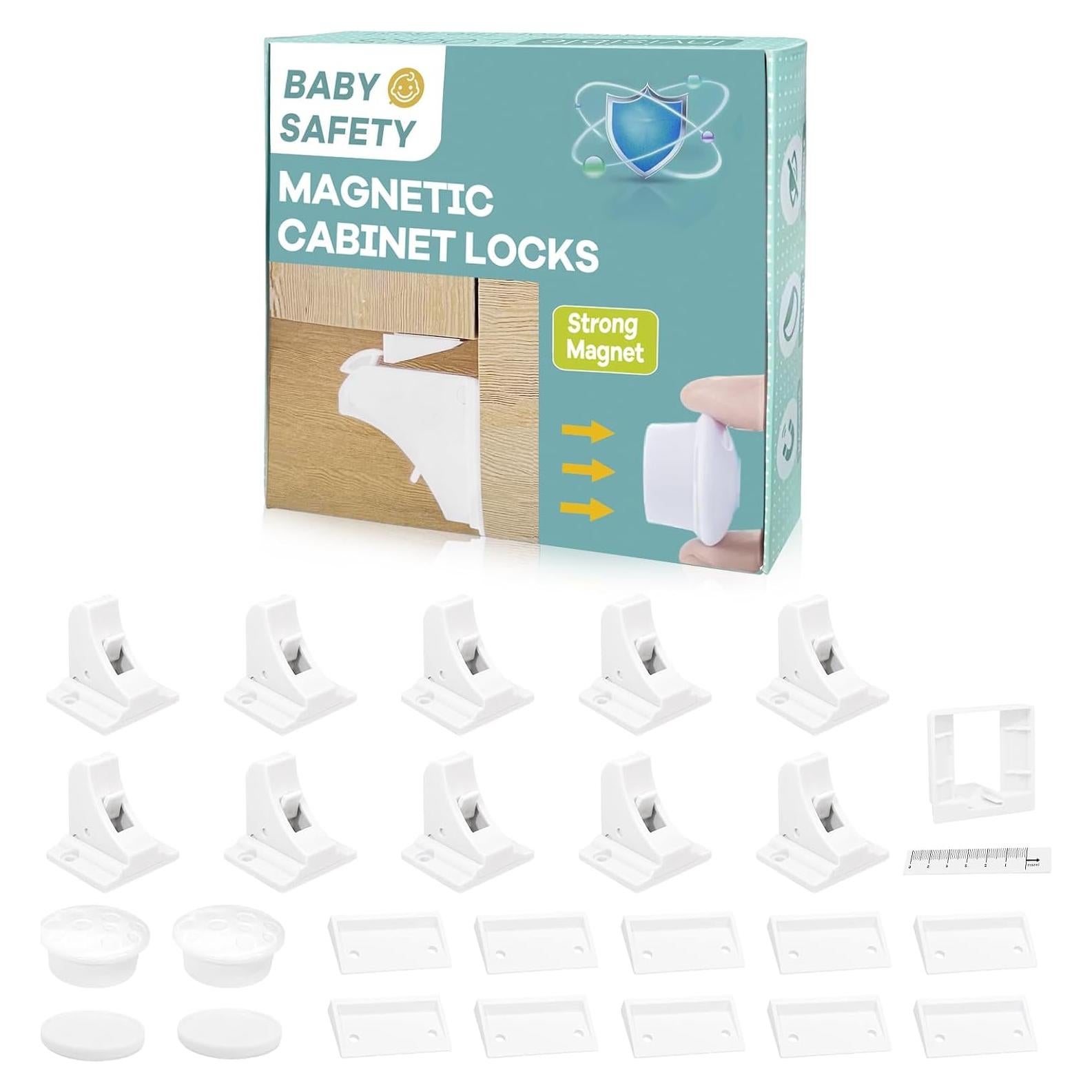 Cerraduras Magnéticas Axfvd para Gabinetes a Prueba de Niños - 10 Unidades