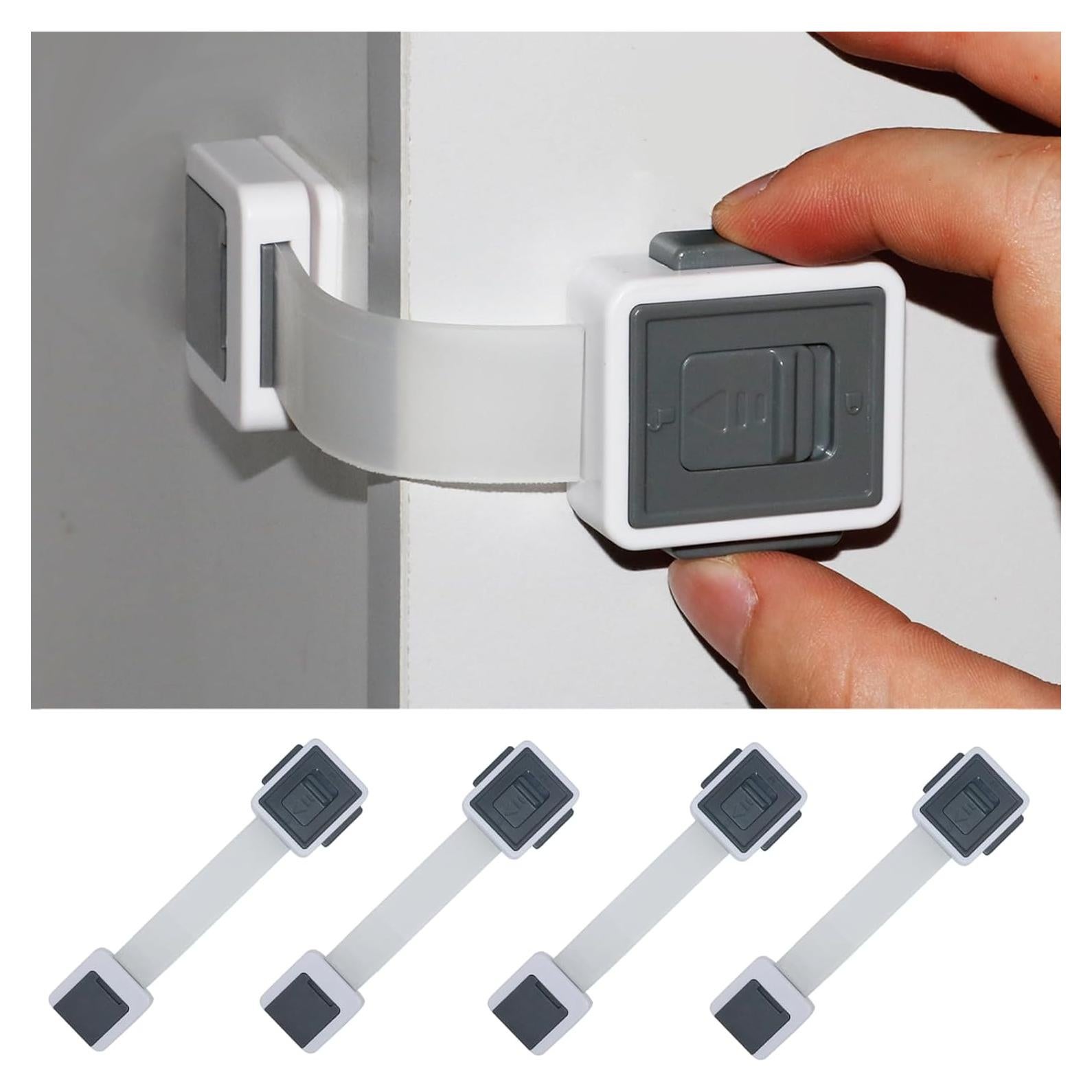 Bloqueos de Gabinete KongNai a Prueba de Niños - Paquete de 4