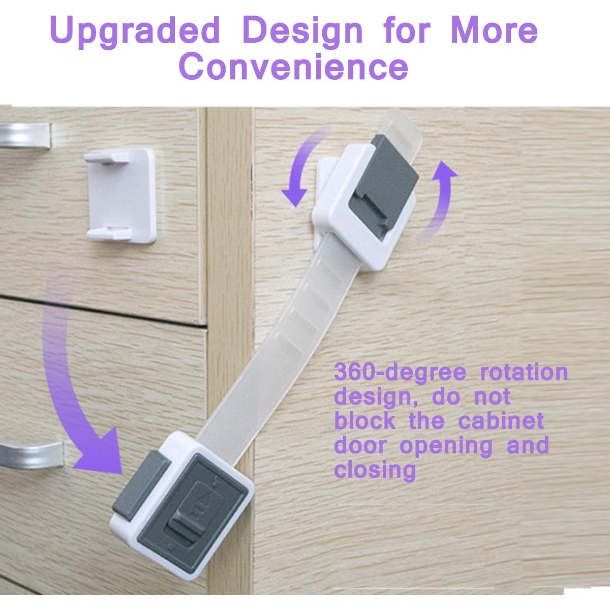 Bloqueos de Gabinete KongNai a Prueba de Niños - Paquete de 4