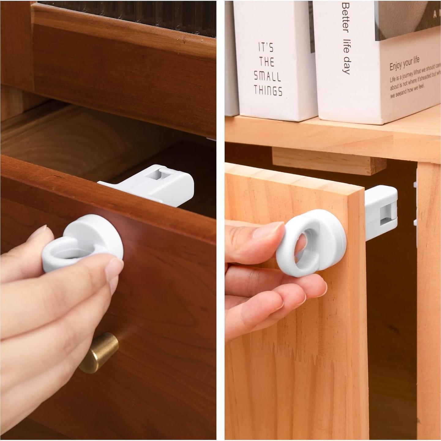 Cerraduras Magnéticas Inaya para Gabinetes - 6 Pzas, Seguridad Infantil