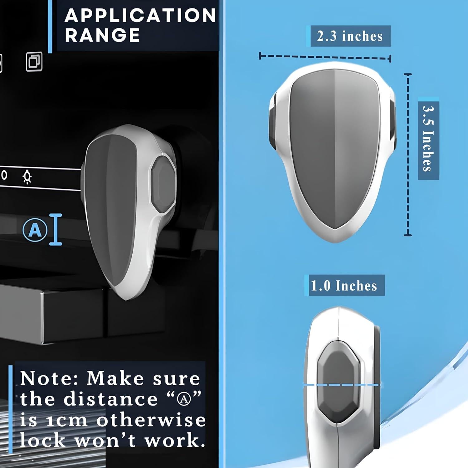 Cerradura de Seguridad para Horno Infantil ABS Blanca