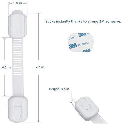 Candados de Seguridad CUTESAFETY para Gabinetes - Paquete de 6