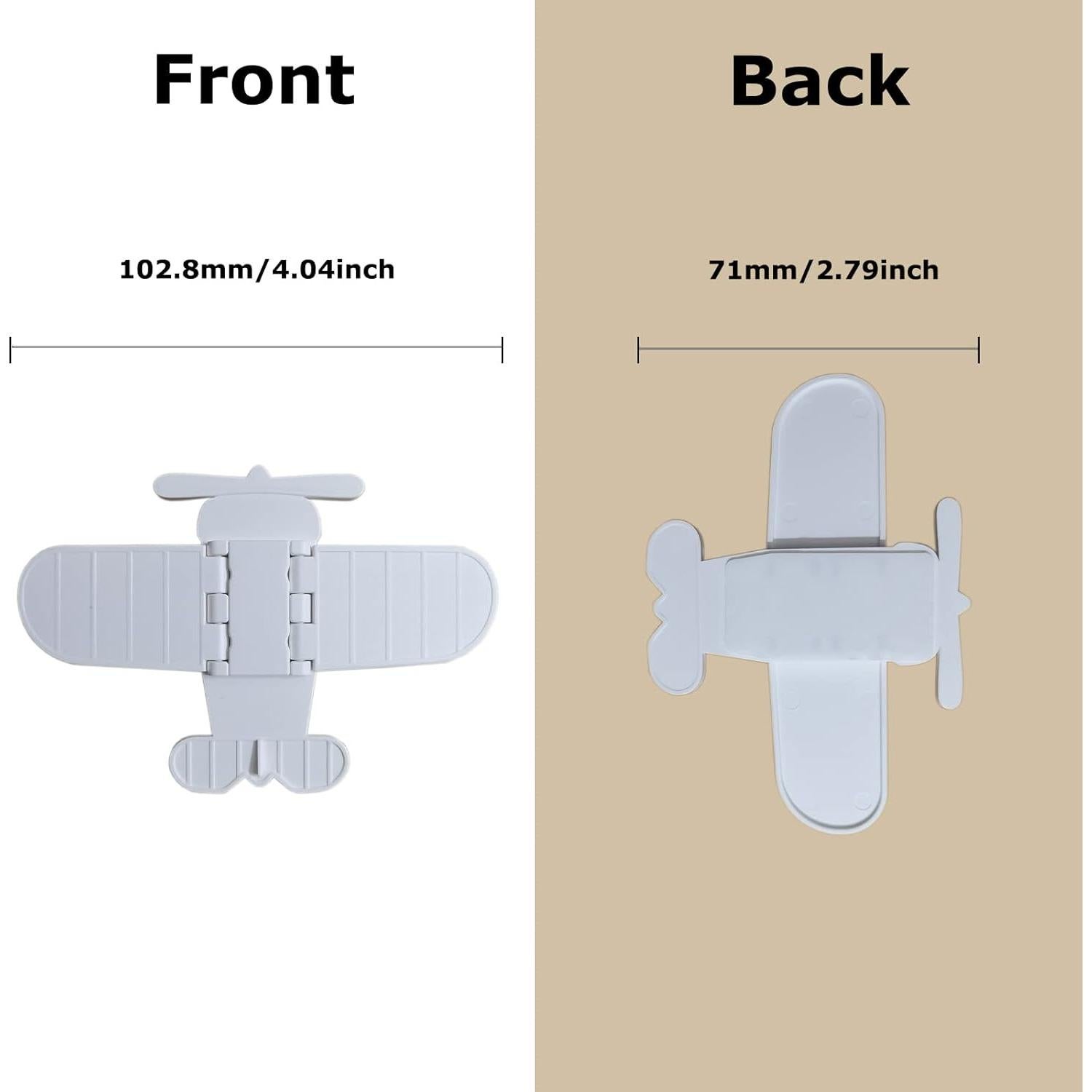 Cerradura de Seguridad para Puerta Deslizante Makibi - 4 Paquete Blanco