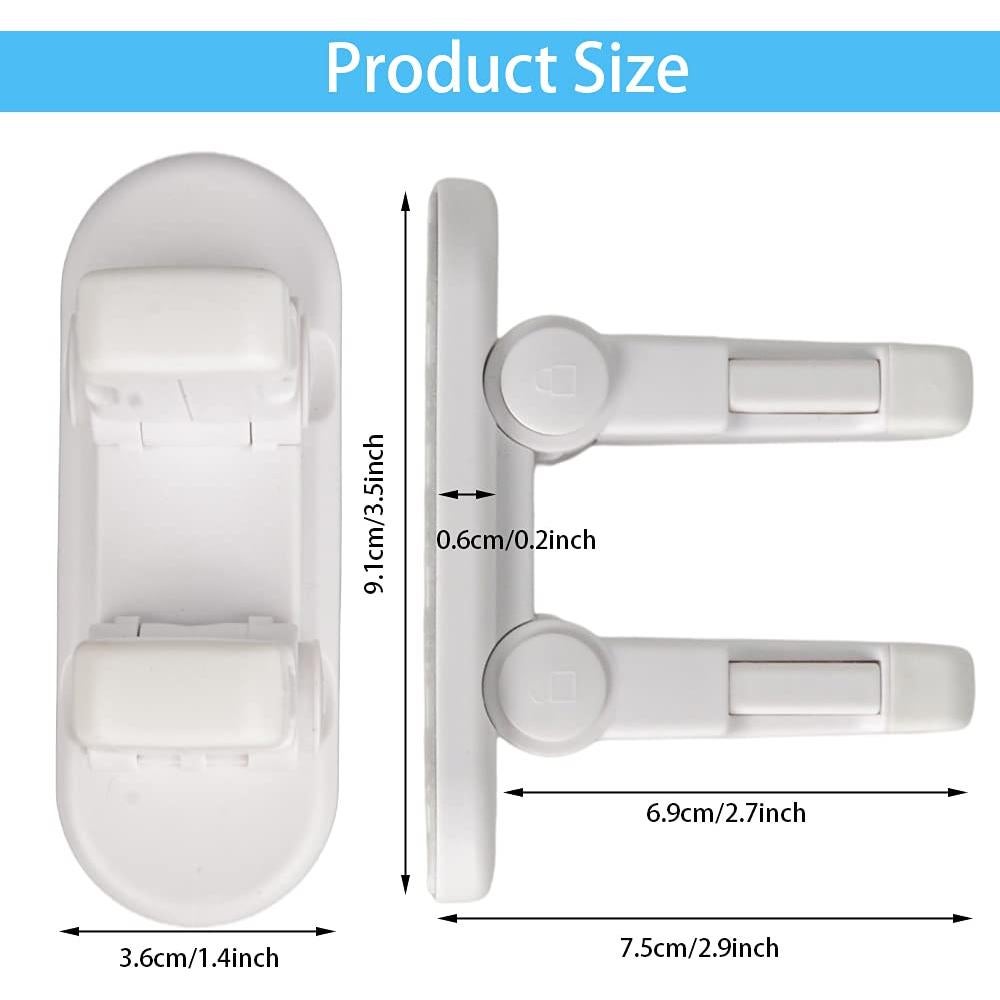 Cerradura de Palanca para Puerta a Prueba de Niños 2 Unidades