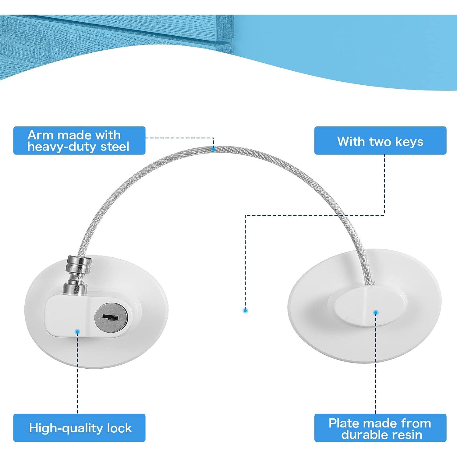 Cerraduras de Seguridad para Refrigerador Hotop - 8 Piezas con 10 Llaves