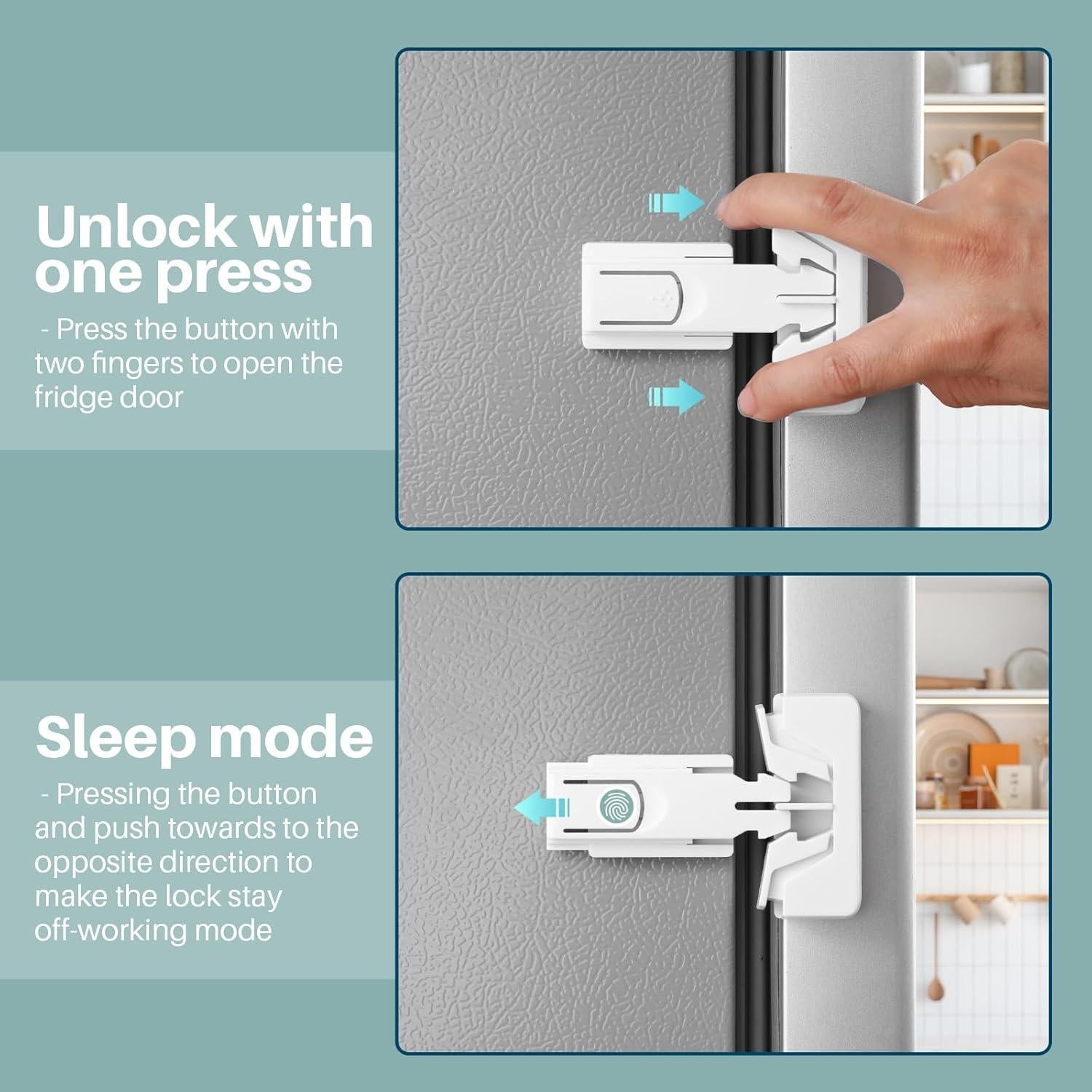 Cerradura de Refrigerador Inaya Baby Proof para Puerta Única