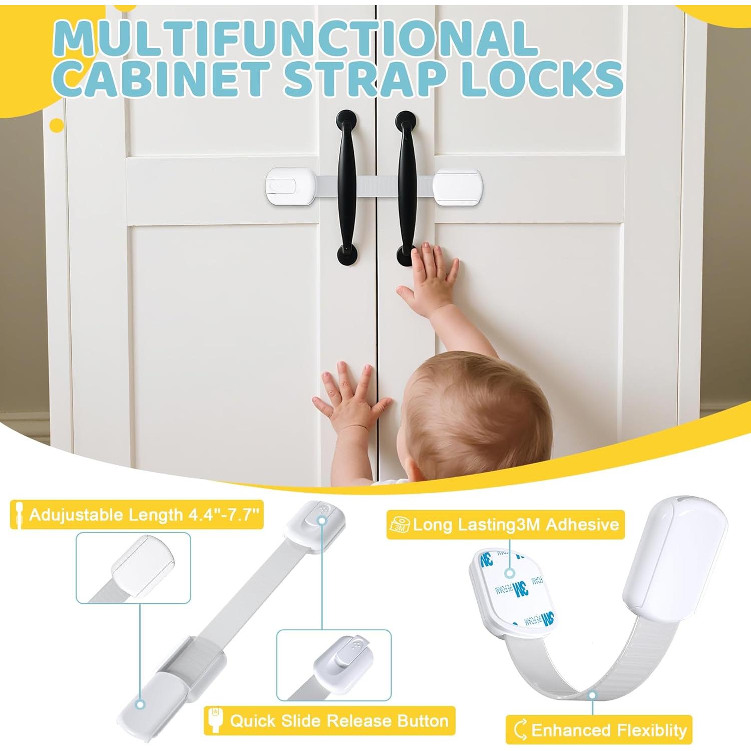 Kit de Seguridad Infantil 4our Kiddies 56 Piezas Blanco