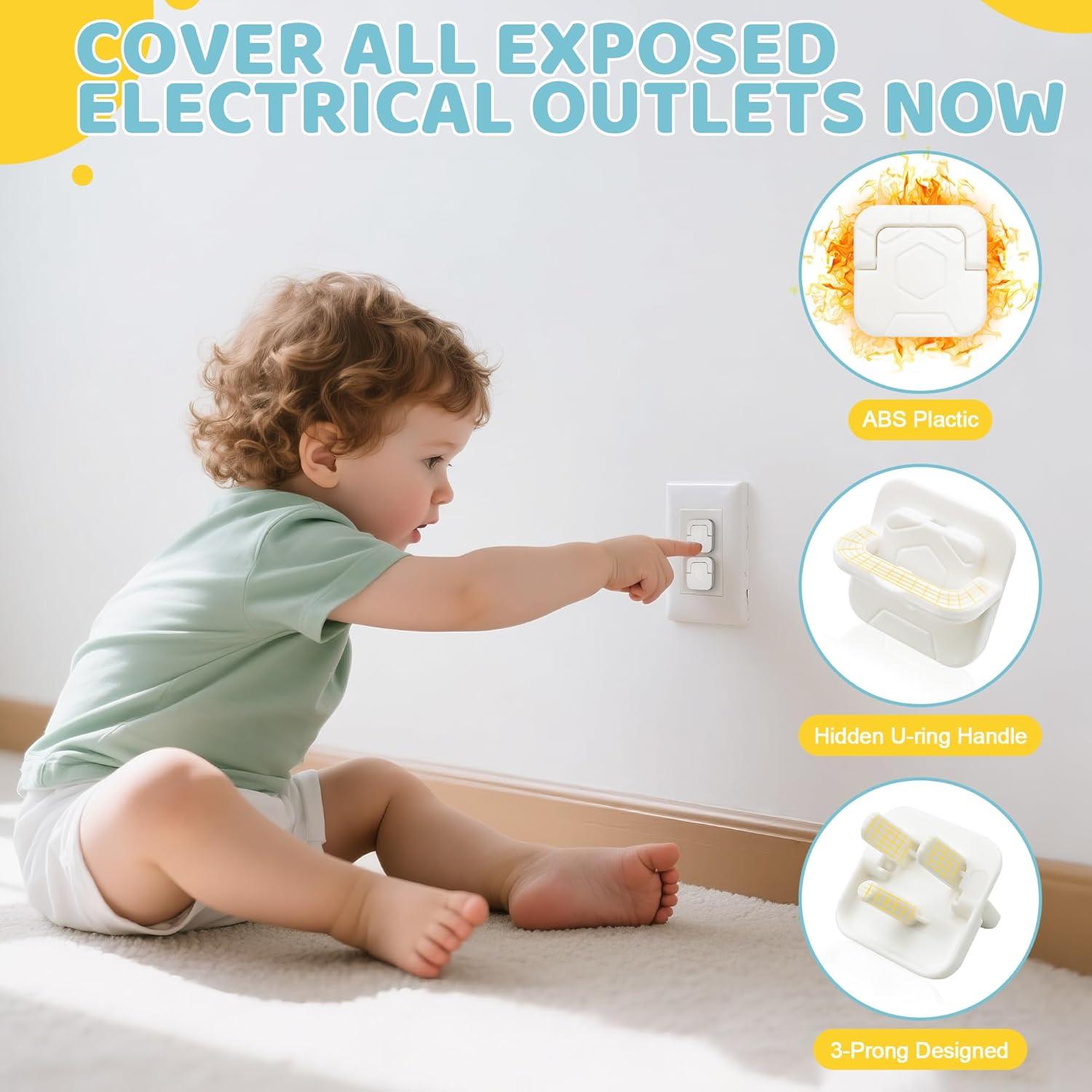 Kit de Seguridad Infantil 4our Kiddies 56 Piezas Blanco