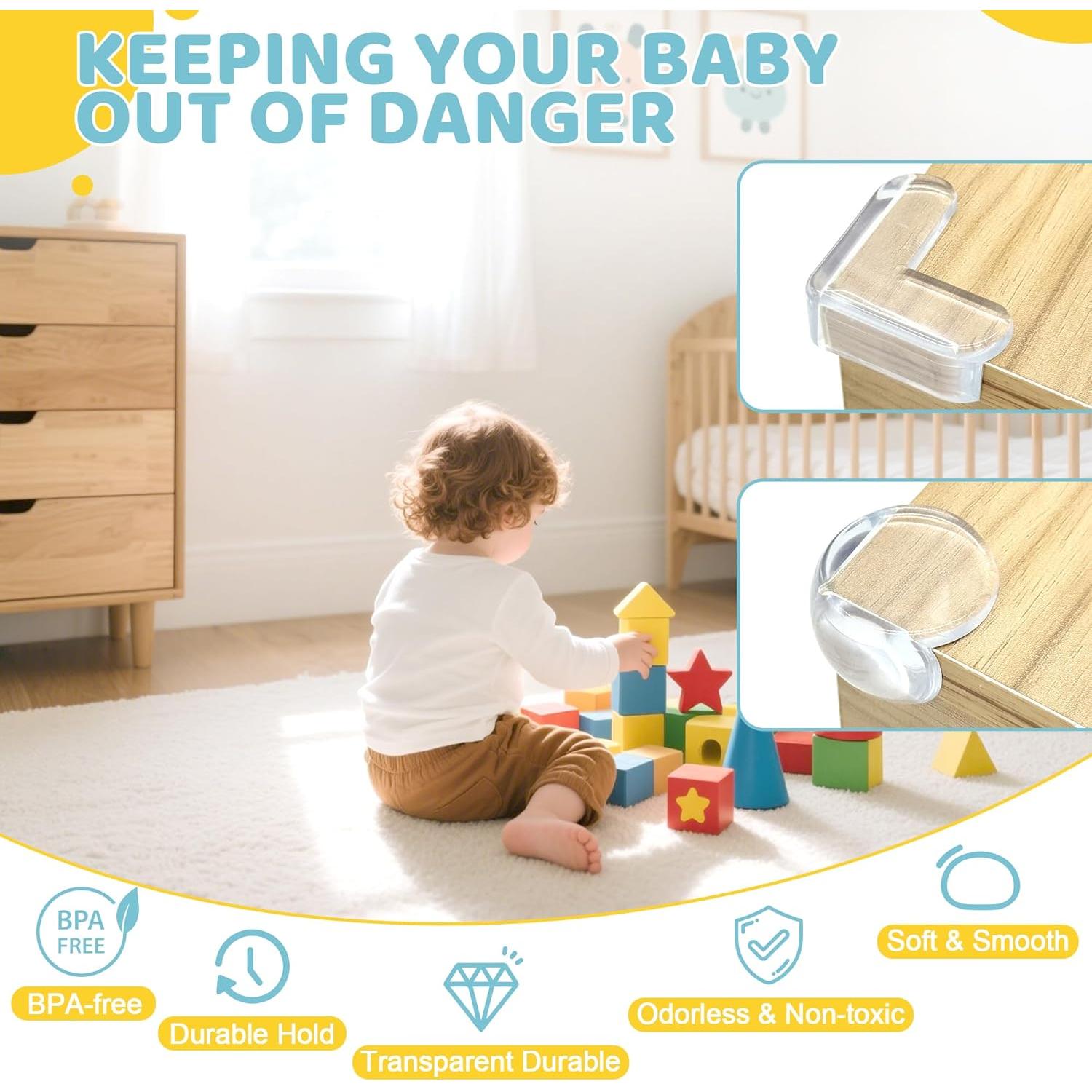 Kit de Seguridad Infantil 4our Kiddies 56 Piezas Blanco