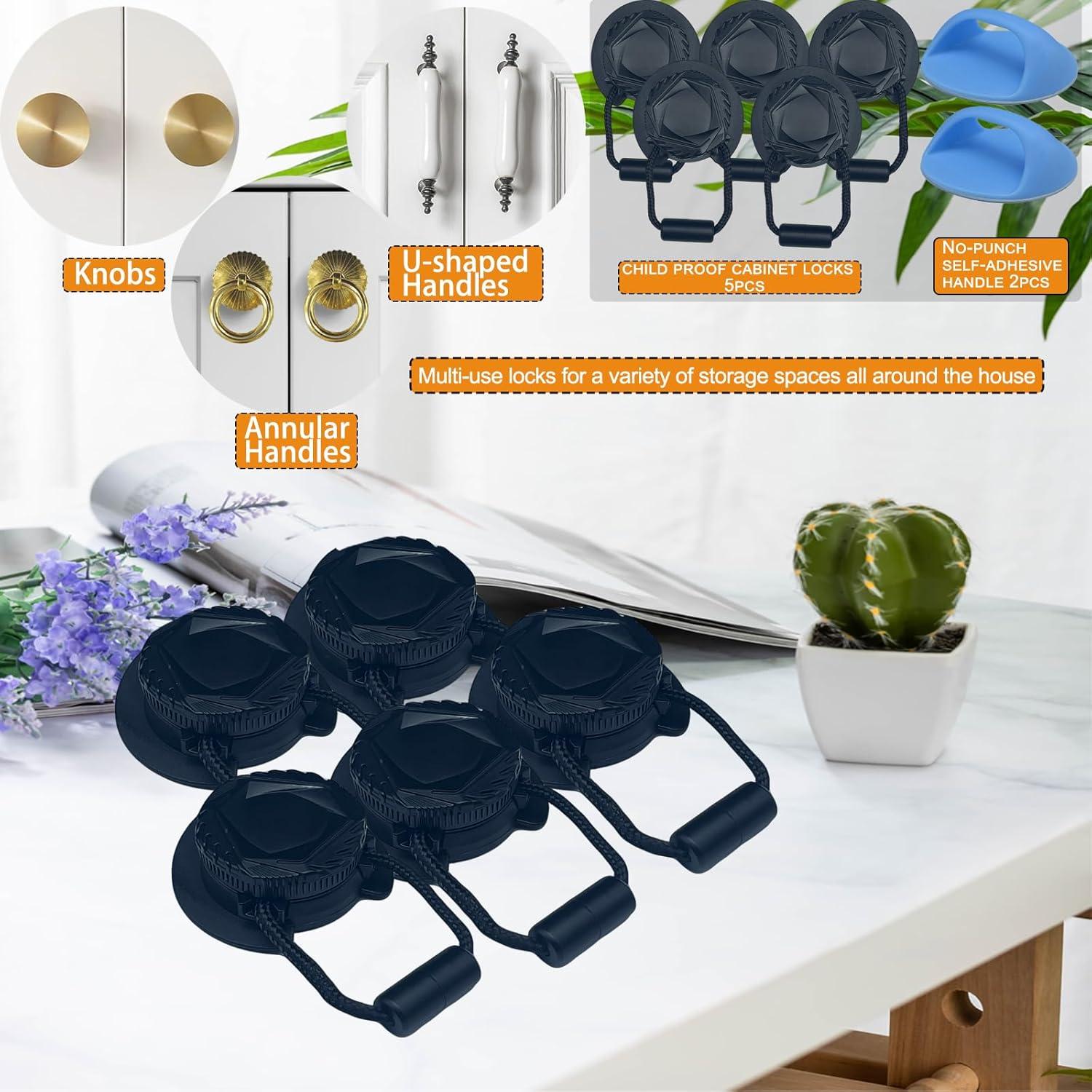 Cerraduras de Gabinete a Prueba de Niños Junhui - 5 Piezas