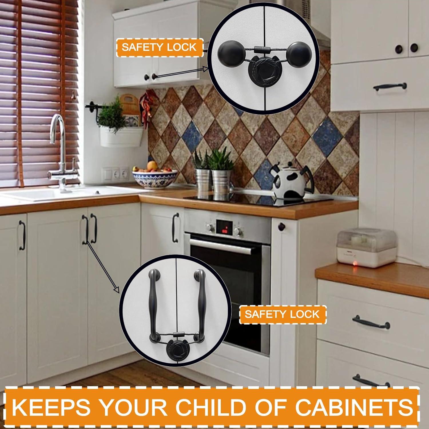 Cerraduras de Gabinete a Prueba de Niños Junhui - 5 Piezas