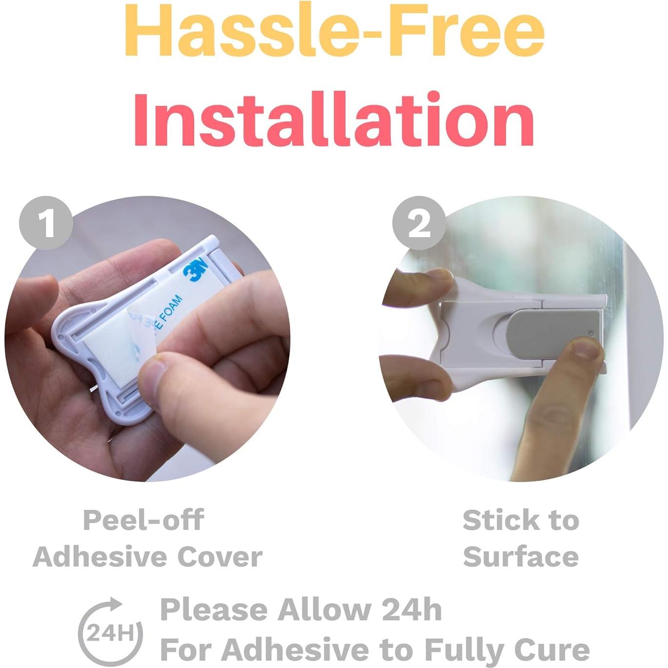 Cerradura Deslizante Inaya para Seguridad Infantil - Paquete de 4