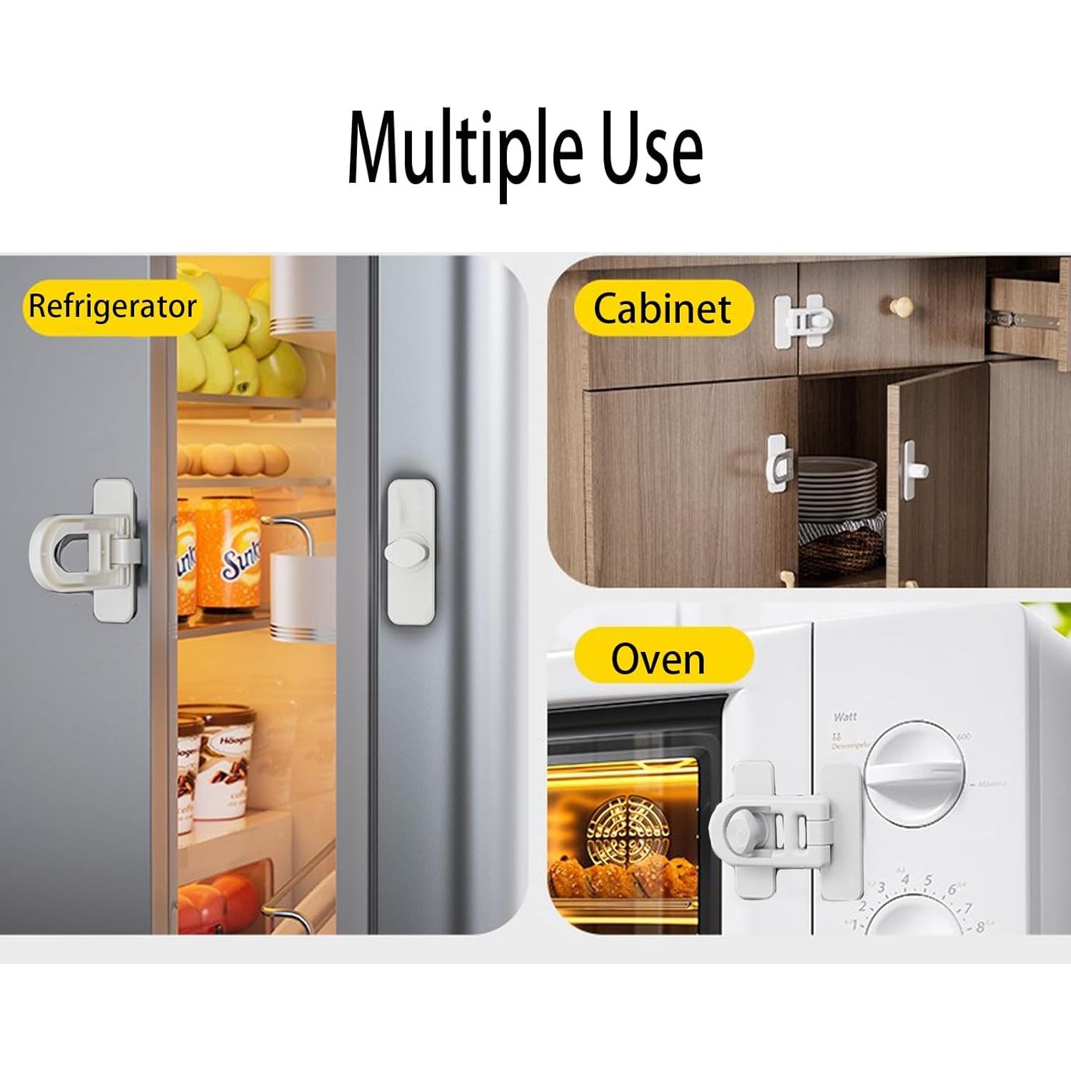 Cerradura de Seguridad para Niños CMINGJ - 2 Pack, Blanca