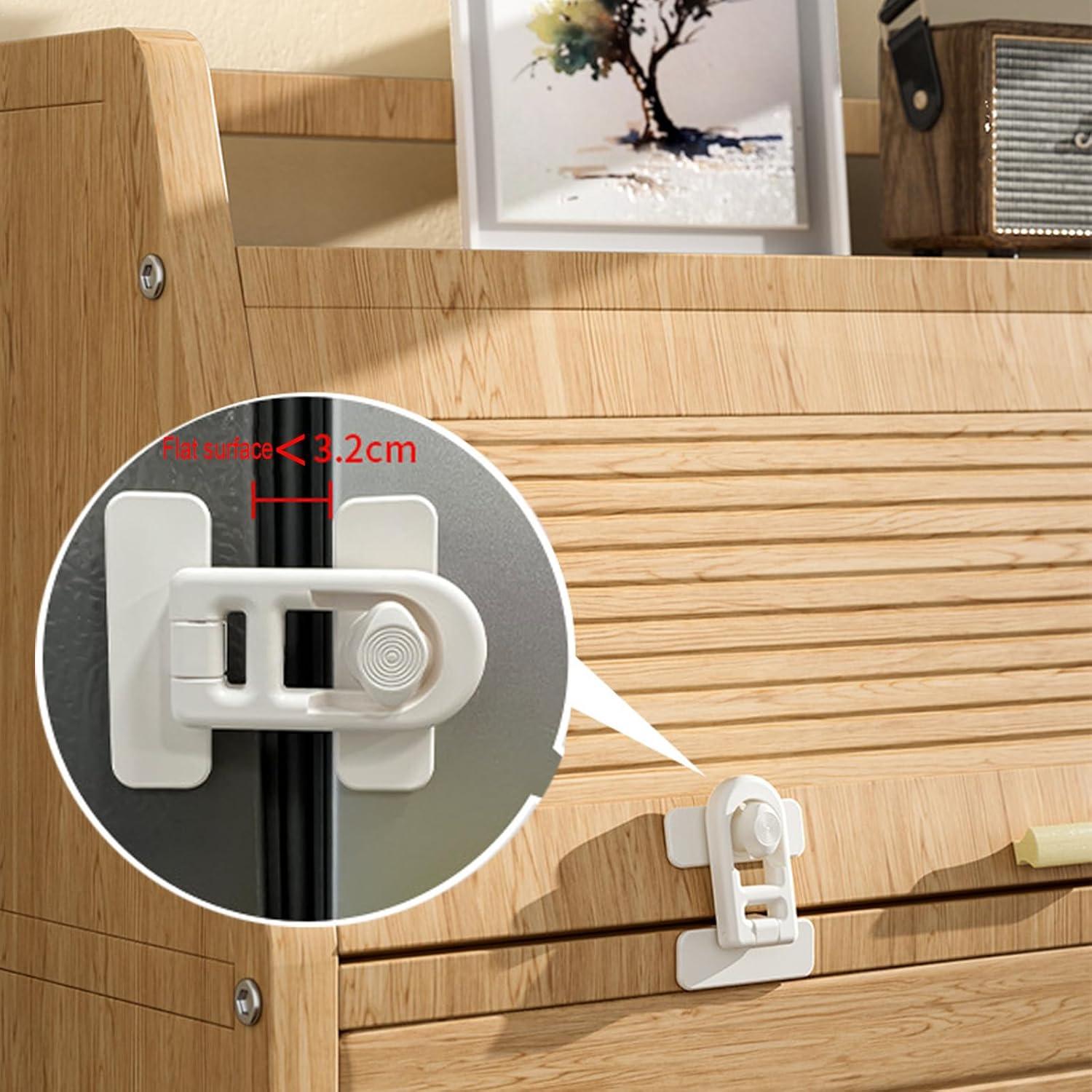 Cerradura de Seguridad para Niños CMINGJ - 2 Pack, Blanca