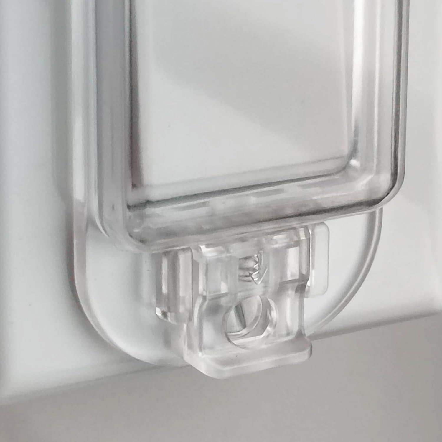 Cubierta de Interruptor de Luz LRANFOW 4 Paquetes Transparente