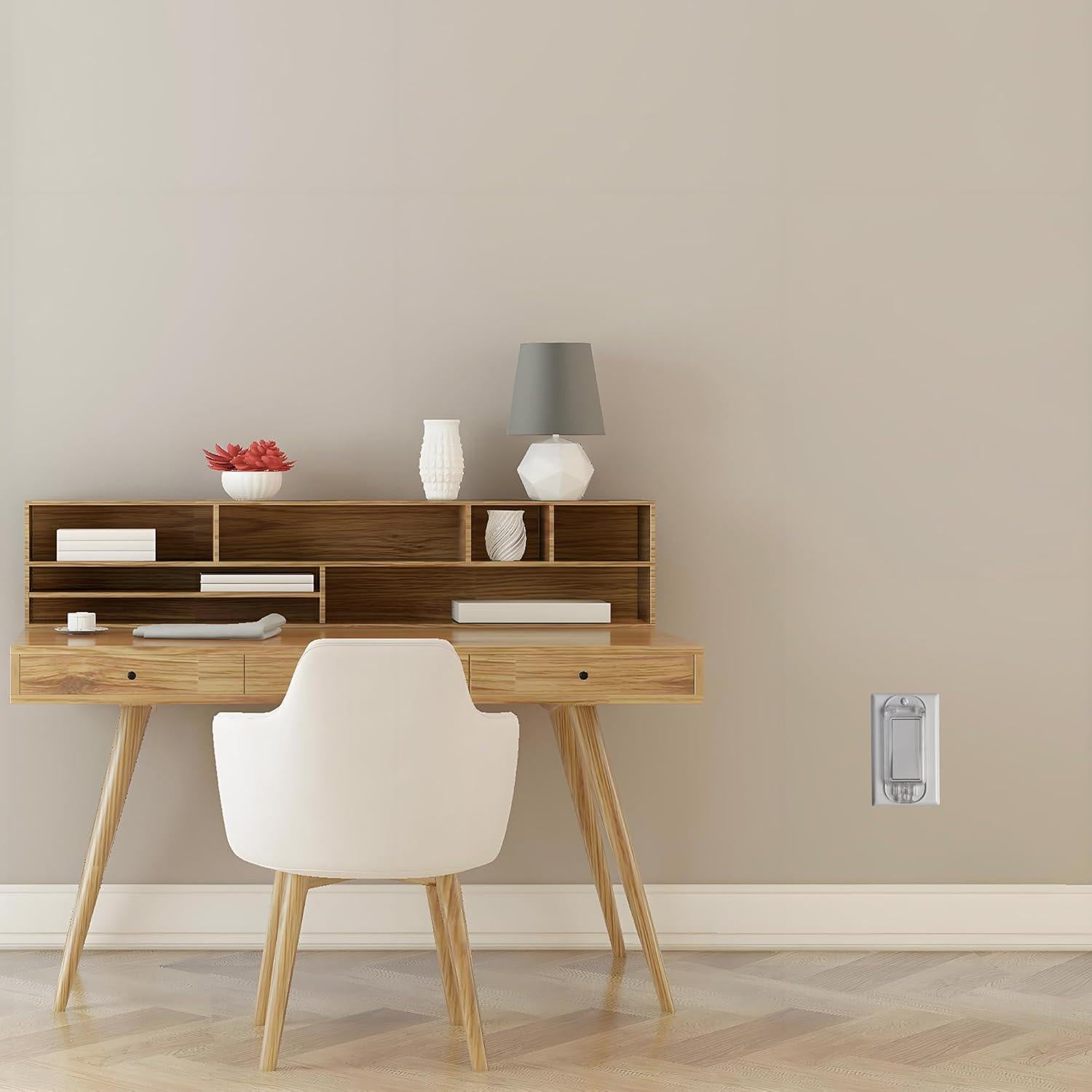 Cubierta de Interruptor de Luz LRANFOW 4 Paquetes Transparente