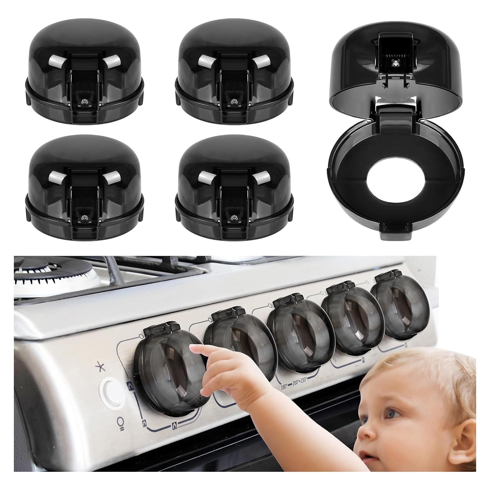Cubiertas de Perilla de Estufa a Prueba de Bebés BQ-2 - 5 Piezas