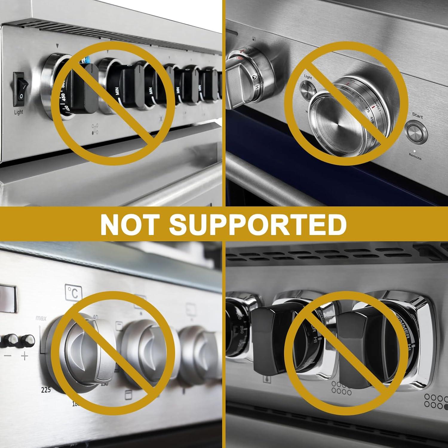 Cubiertas de Perilla de Estufa a Prueba de Bebés BQ-2 - 5 Piezas