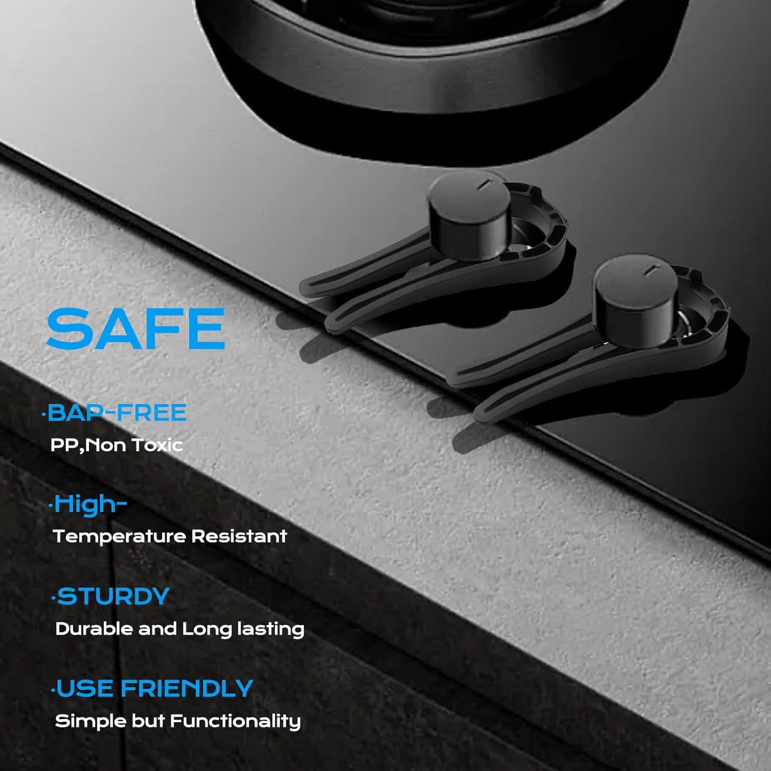 Cubiertas de Seguridad para Perillas de Estufa de Gas - 5 Unidades