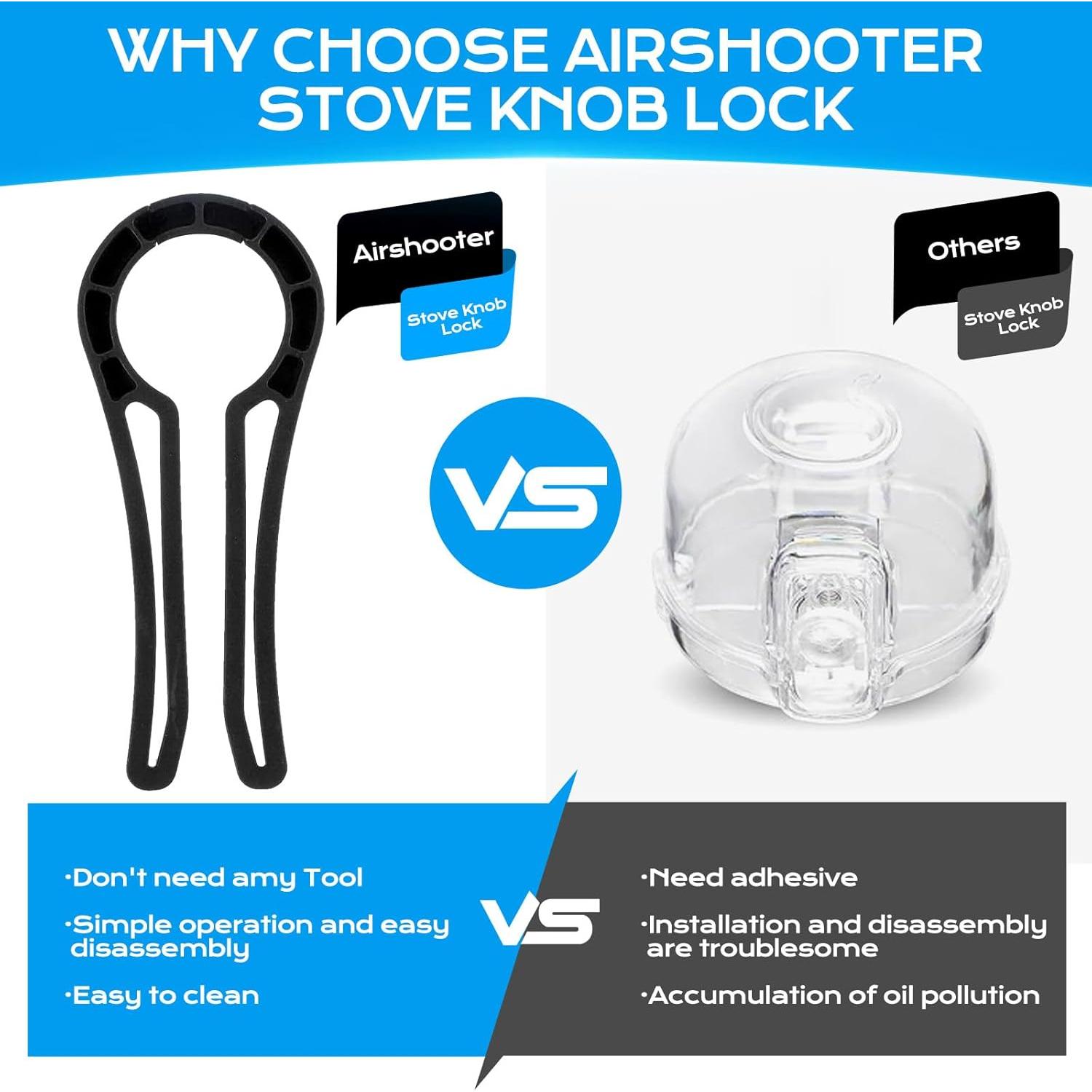 Cubiertas de Seguridad para Perillas de Estufa de Gas - 5 Unidades