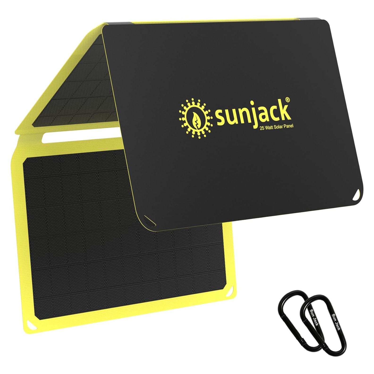 Cargador Solar Plegable SunJack 25W USB-C y USB-A Impermeable