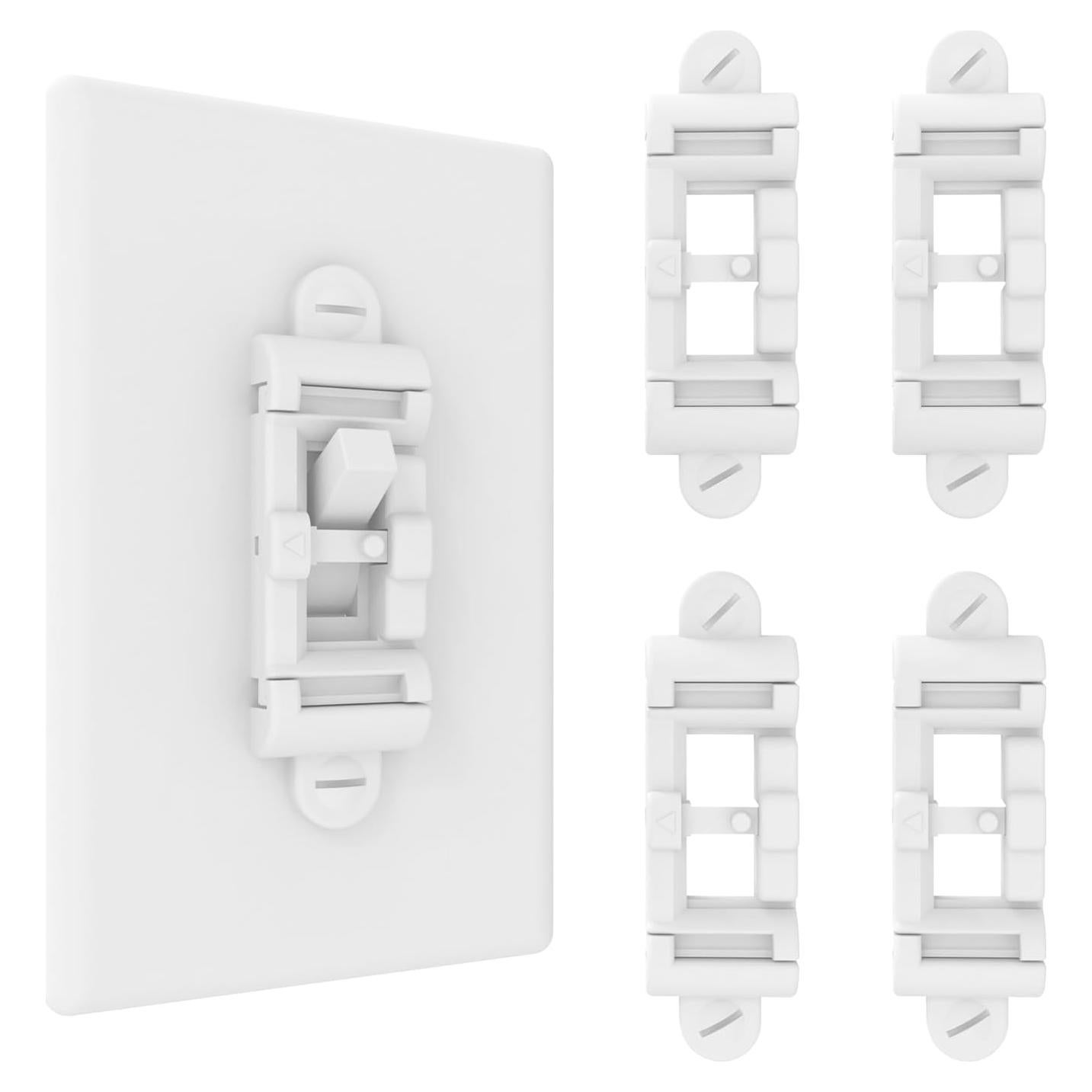 Protector de Interruptor de Luz HONGKONG HONG LE 4 Unidades Blanco