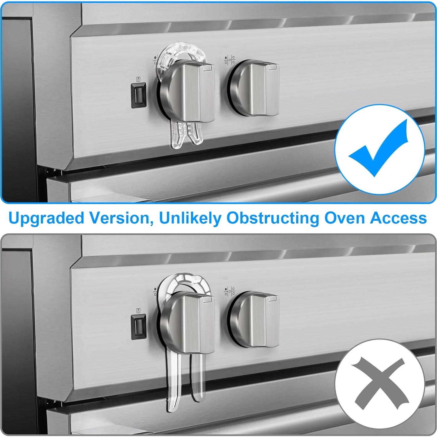 Cubiertas de Seguridad para Perillas de Estufa a Gas - 5 Pzas