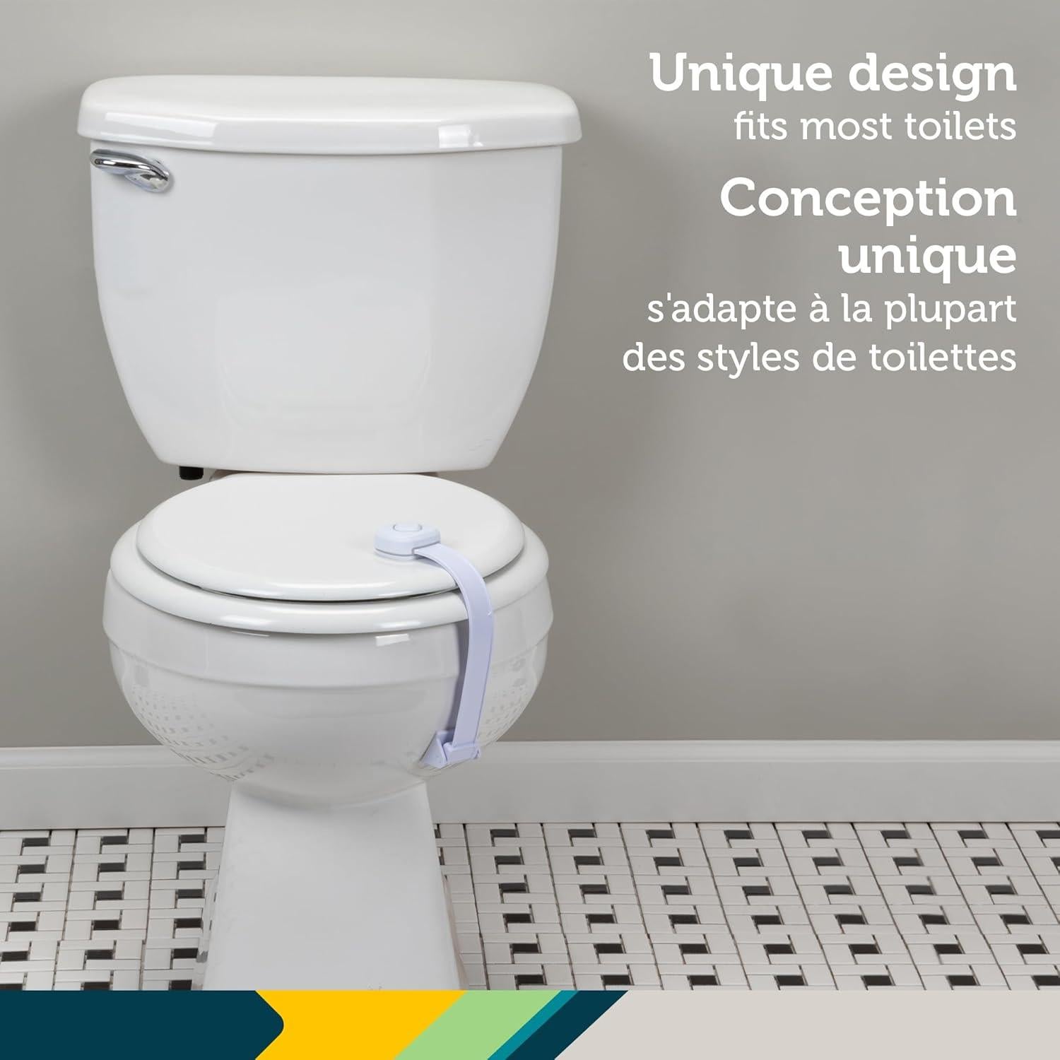 Cerradura de Inodoro Safety 1st OutSmart Blanca 1 Cuenta