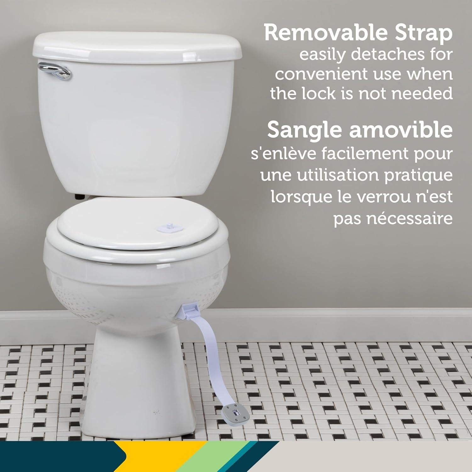 Cerradura de Inodoro Safety 1st OutSmart Blanca 1 Cuenta