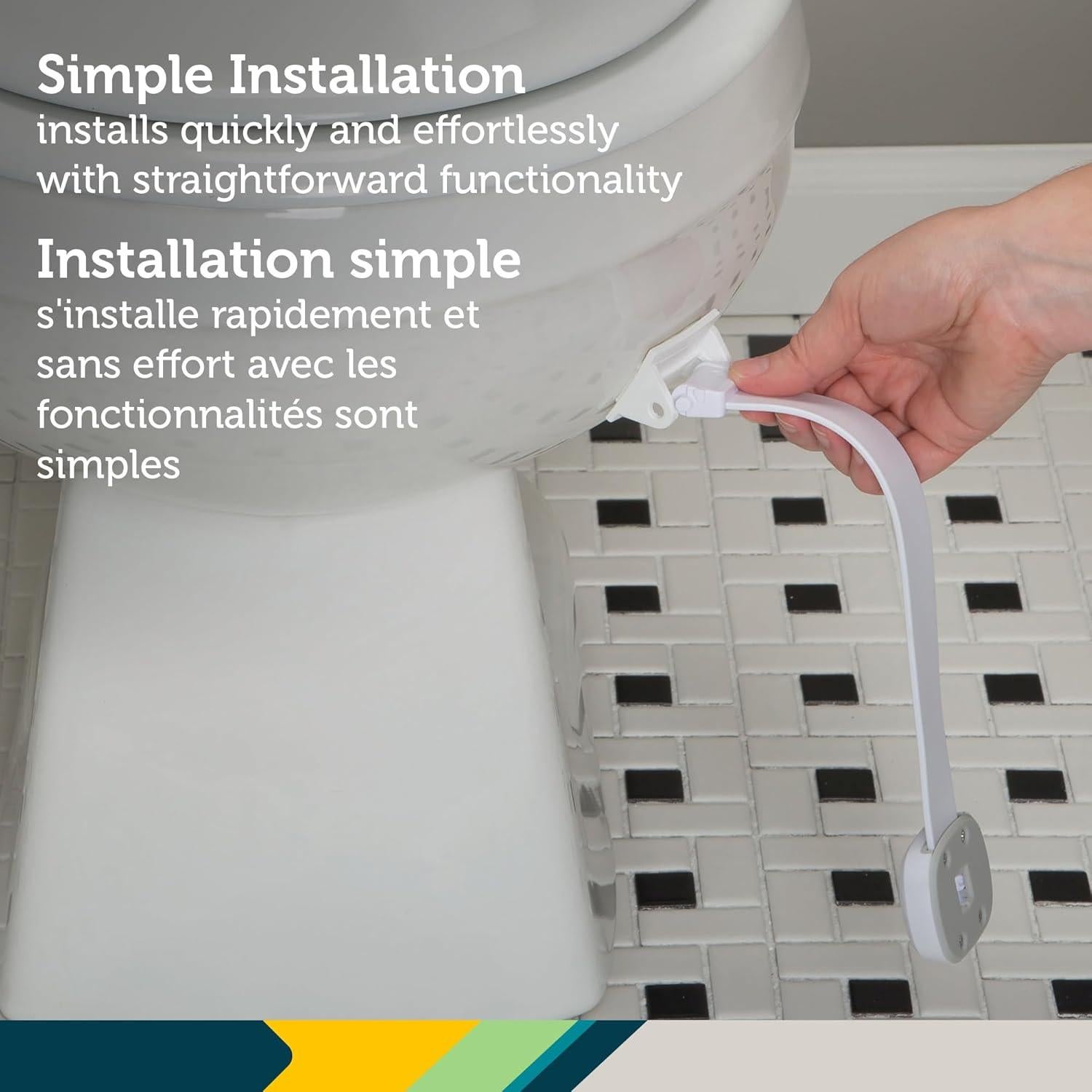 Cerradura de Inodoro Safety 1st OutSmart Blanca 1 Cuenta