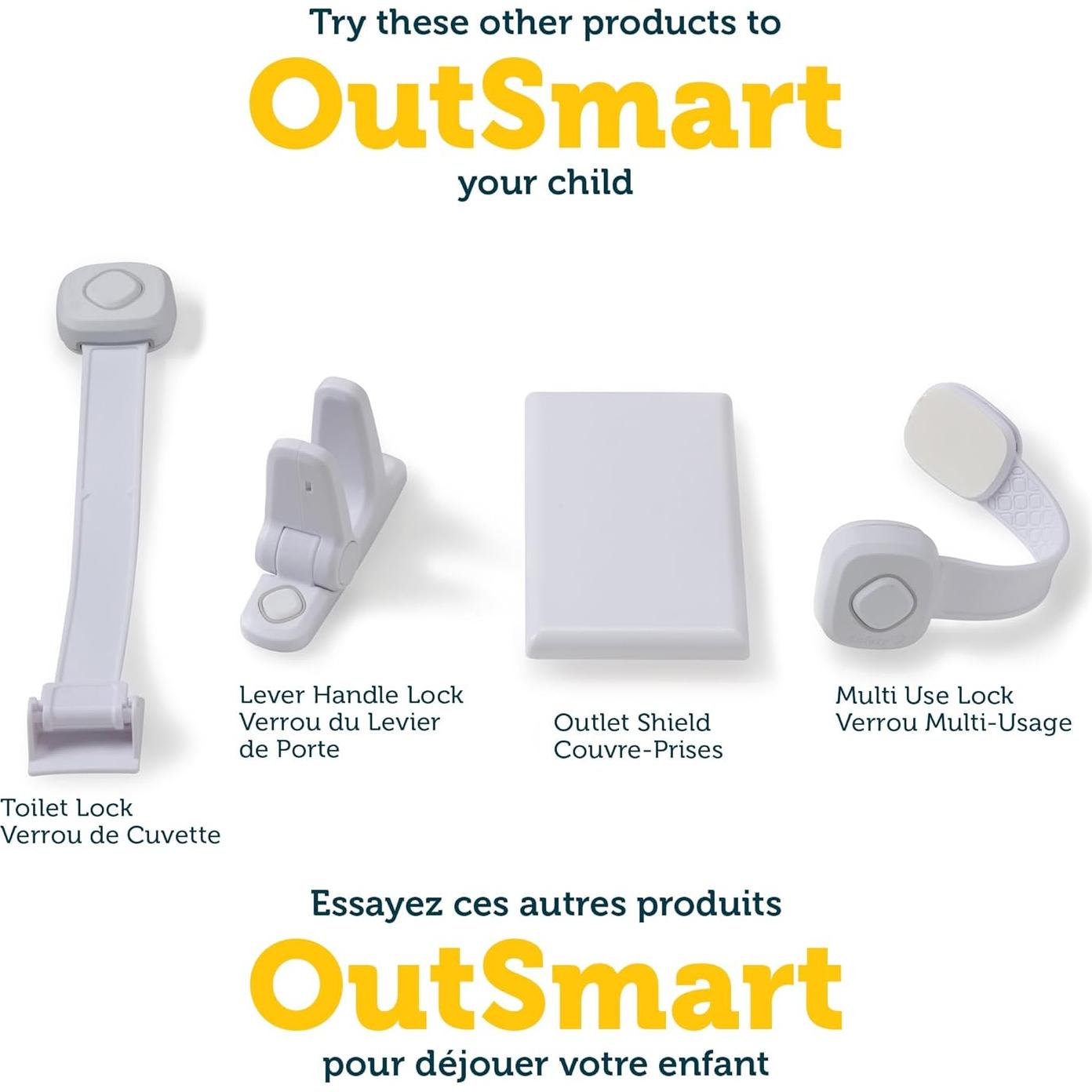 Cerradura de Inodoro Safety 1st OutSmart Blanca 1 Cuenta