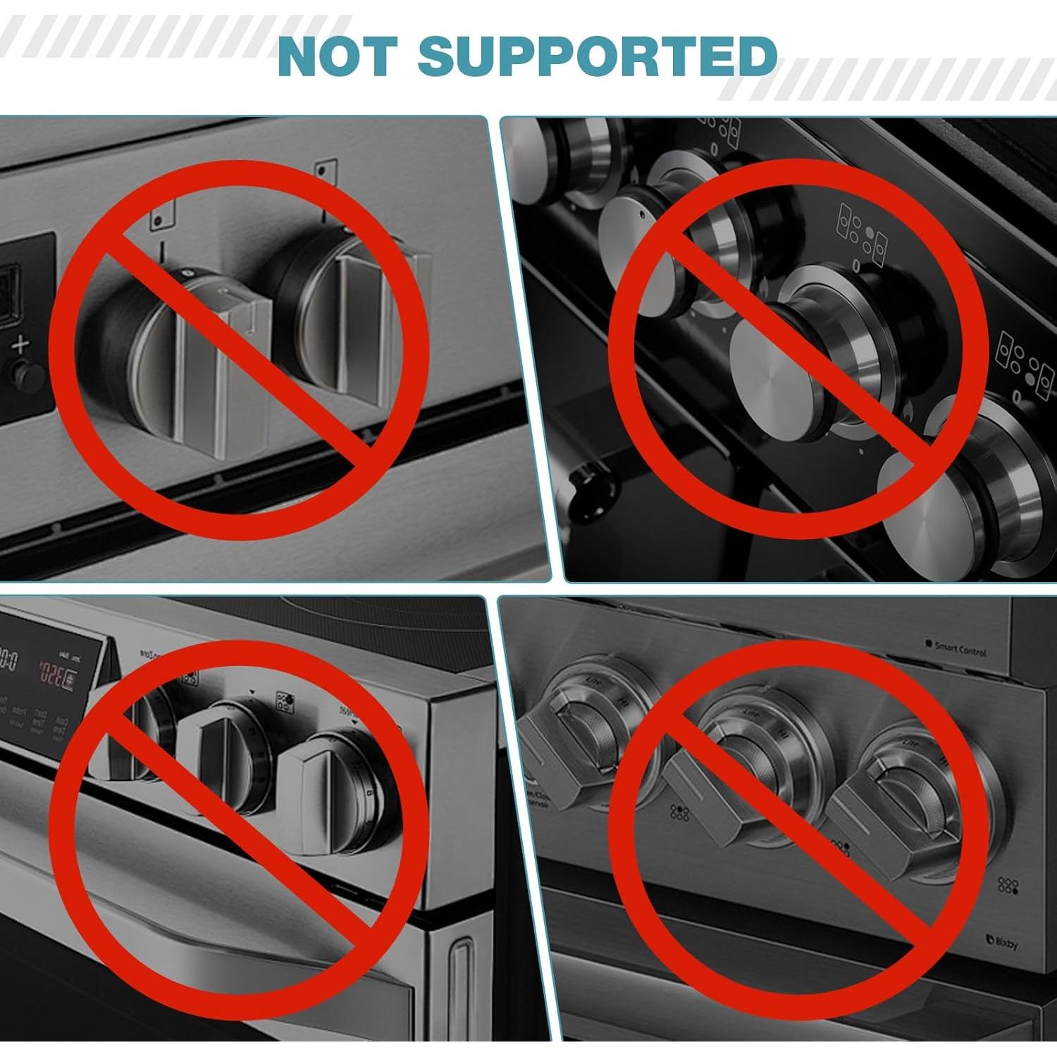 Cubiertas de Seguridad para Perillas de Estufa - Transparente - 5 Unidades