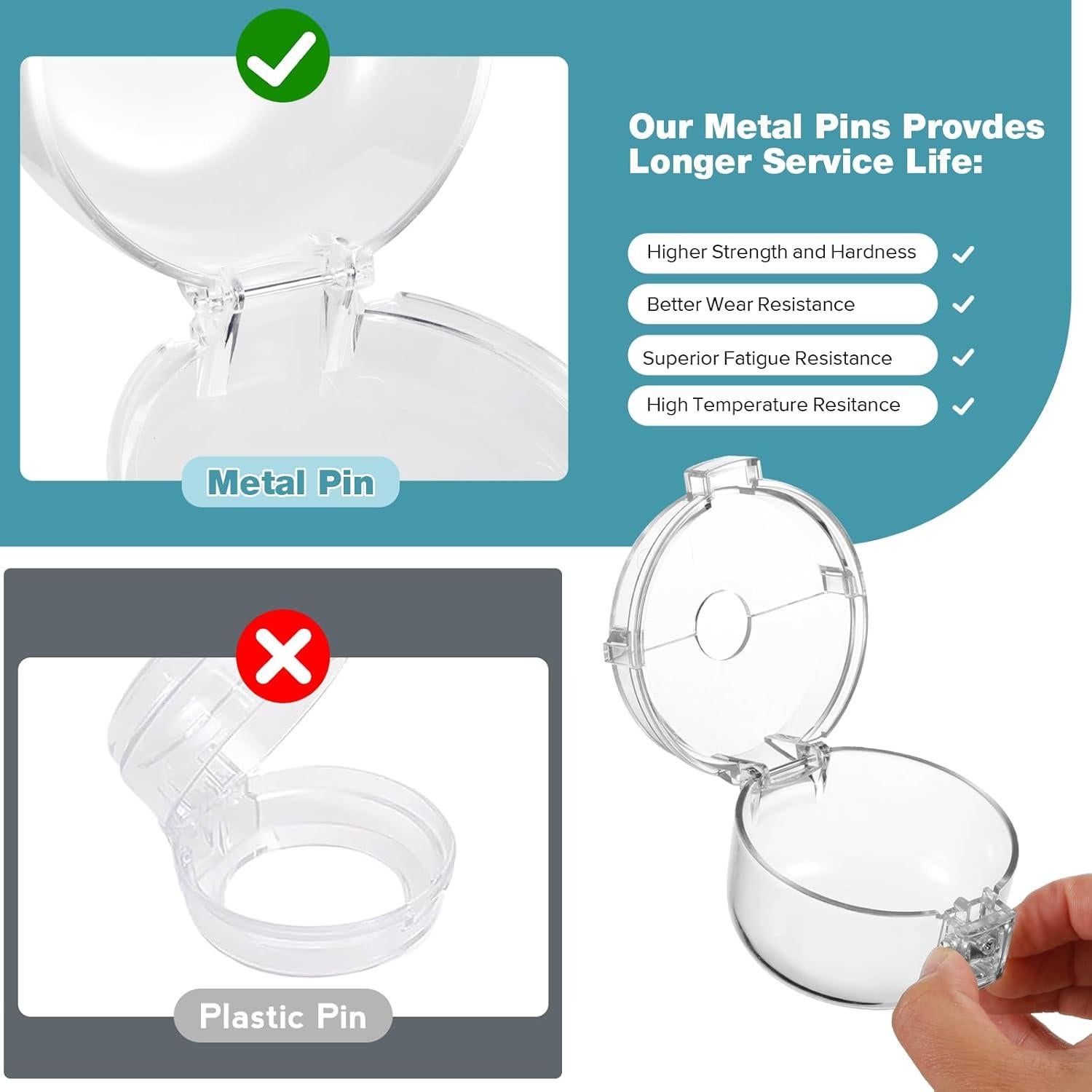 Cubiertas de Seguridad para Perillas de Estufa - Transparente - 5 Unidades