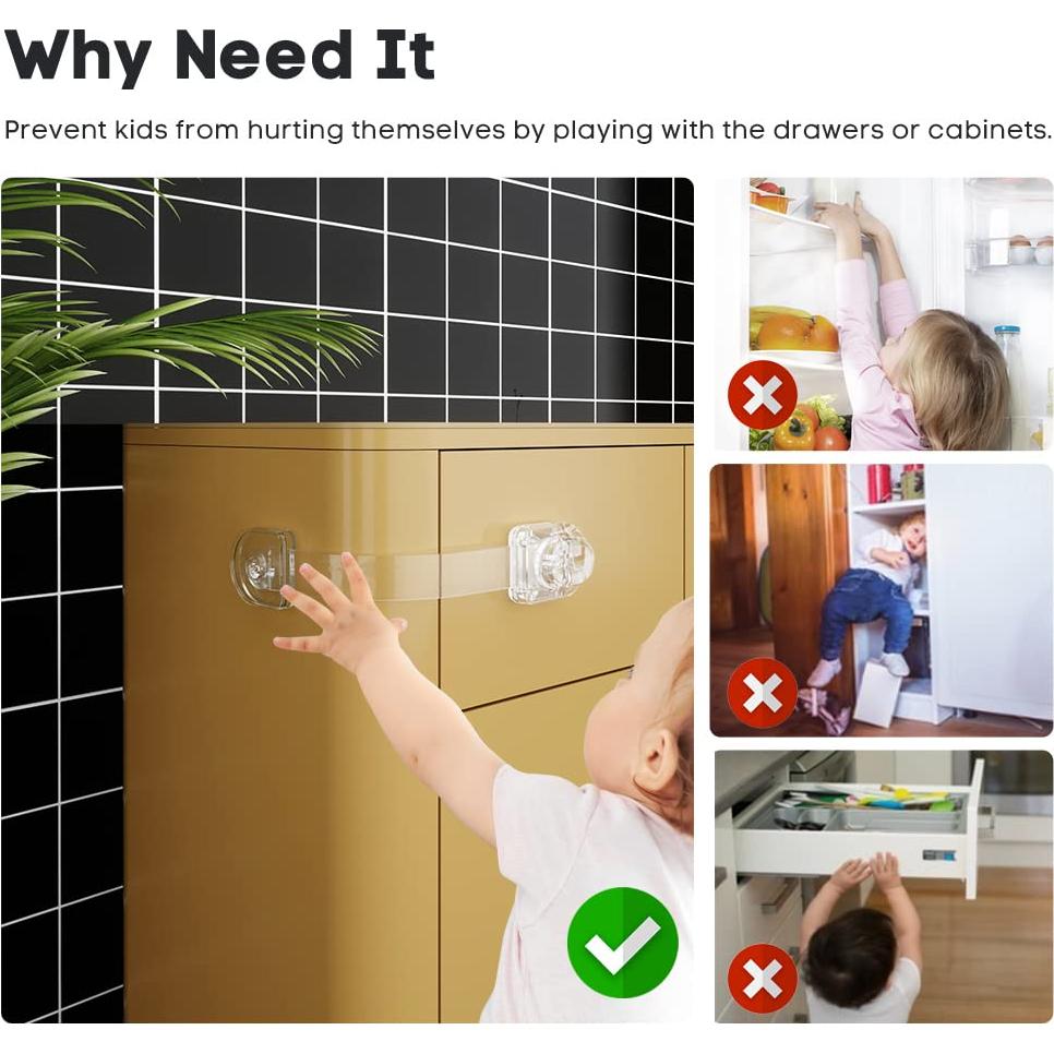 Cerraduras de Seguridad para Niños EUDEMON B3111 - 3 Piezas